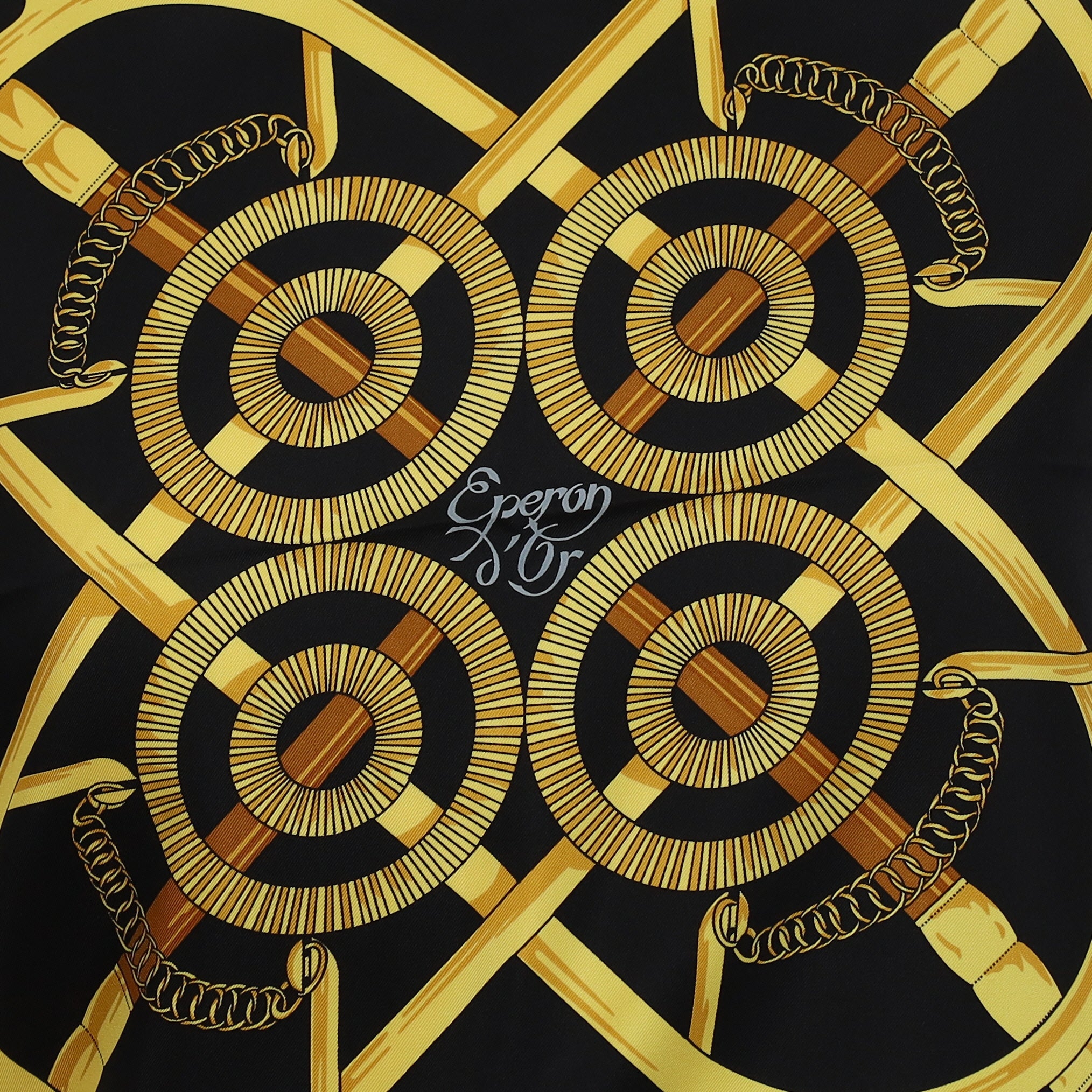 Pristine Boxed Hermès Eperon d'Or Silk Scarf