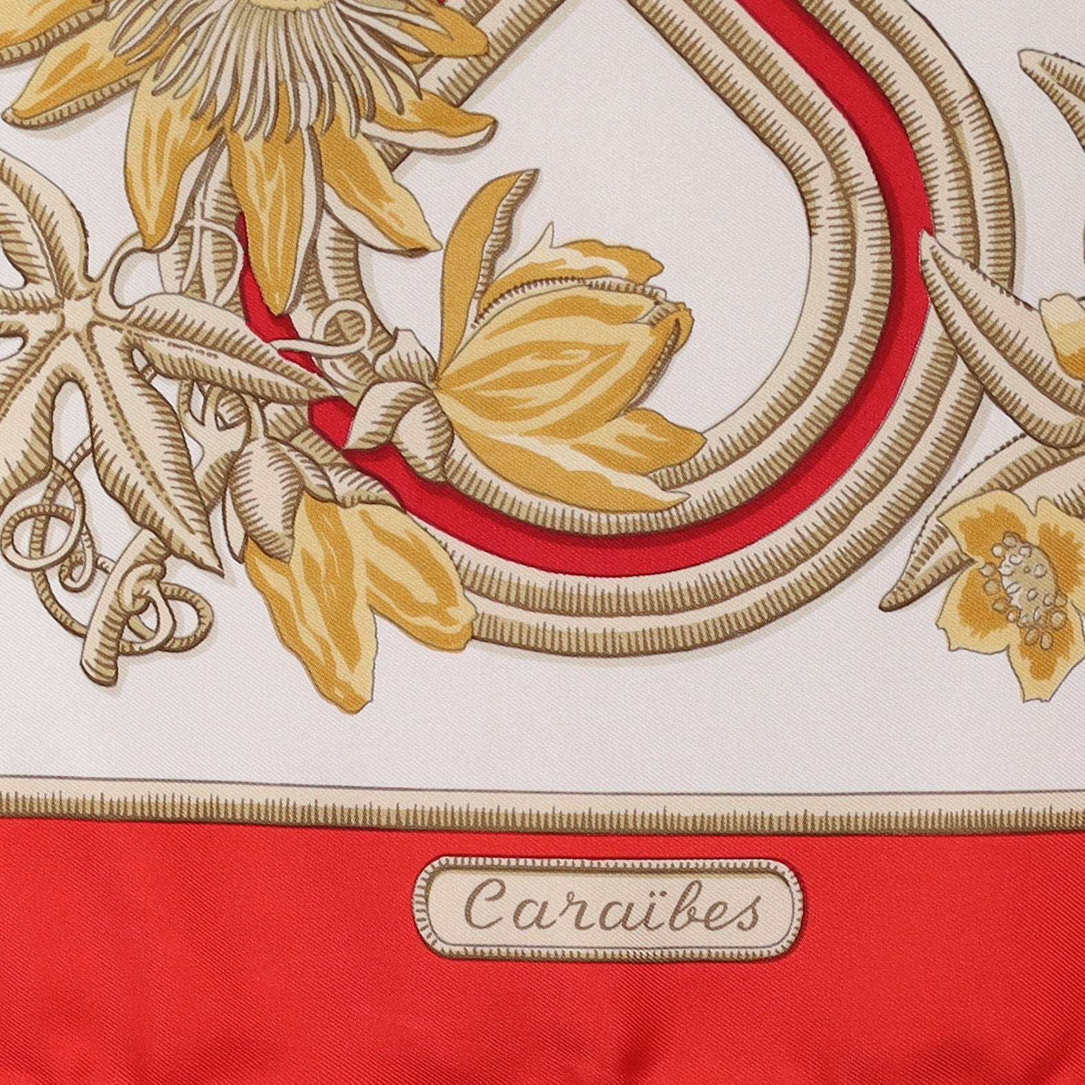 Hermès Caraibes Silk Scarf