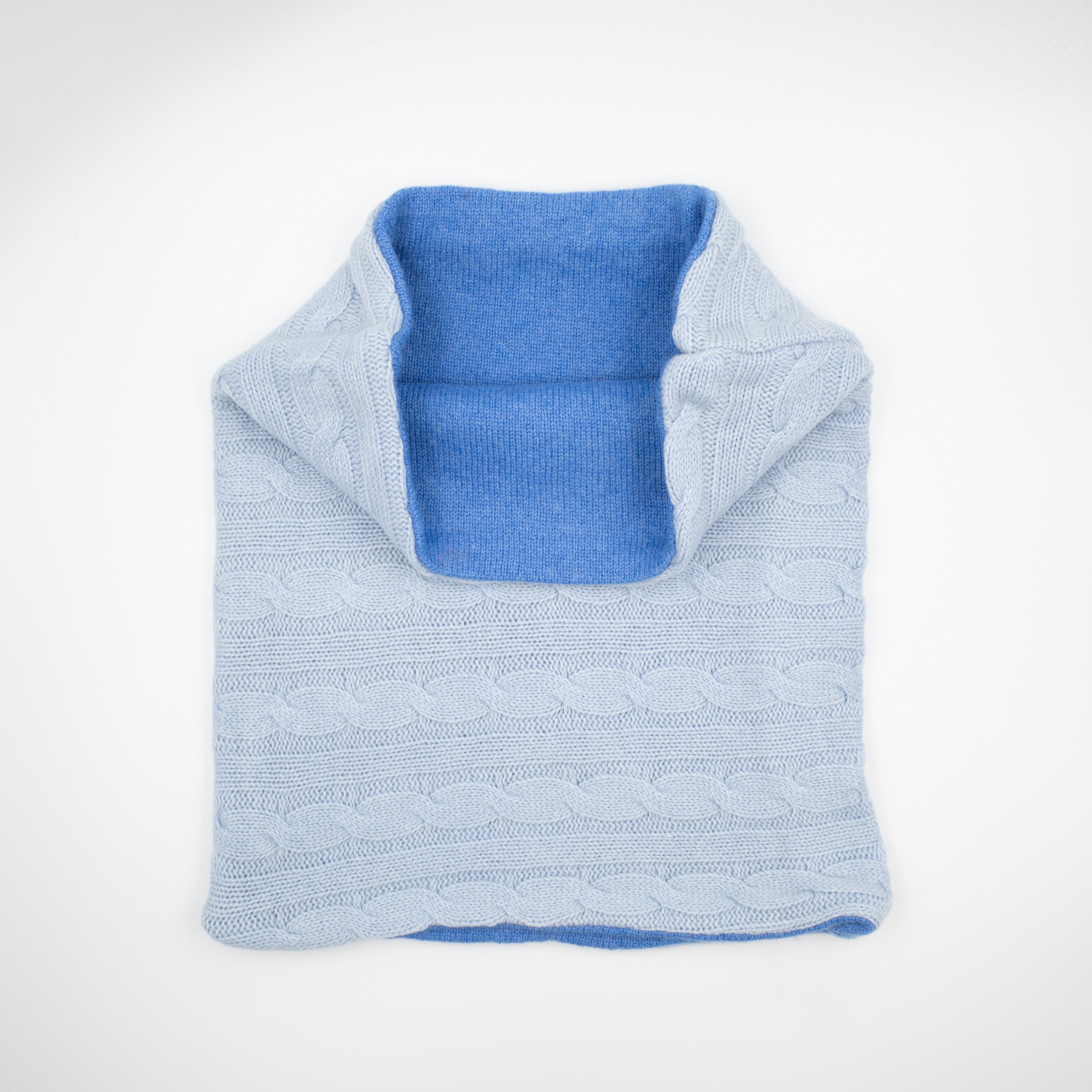 Pale Blue and Tanzanite Luxury Double Layered Snood