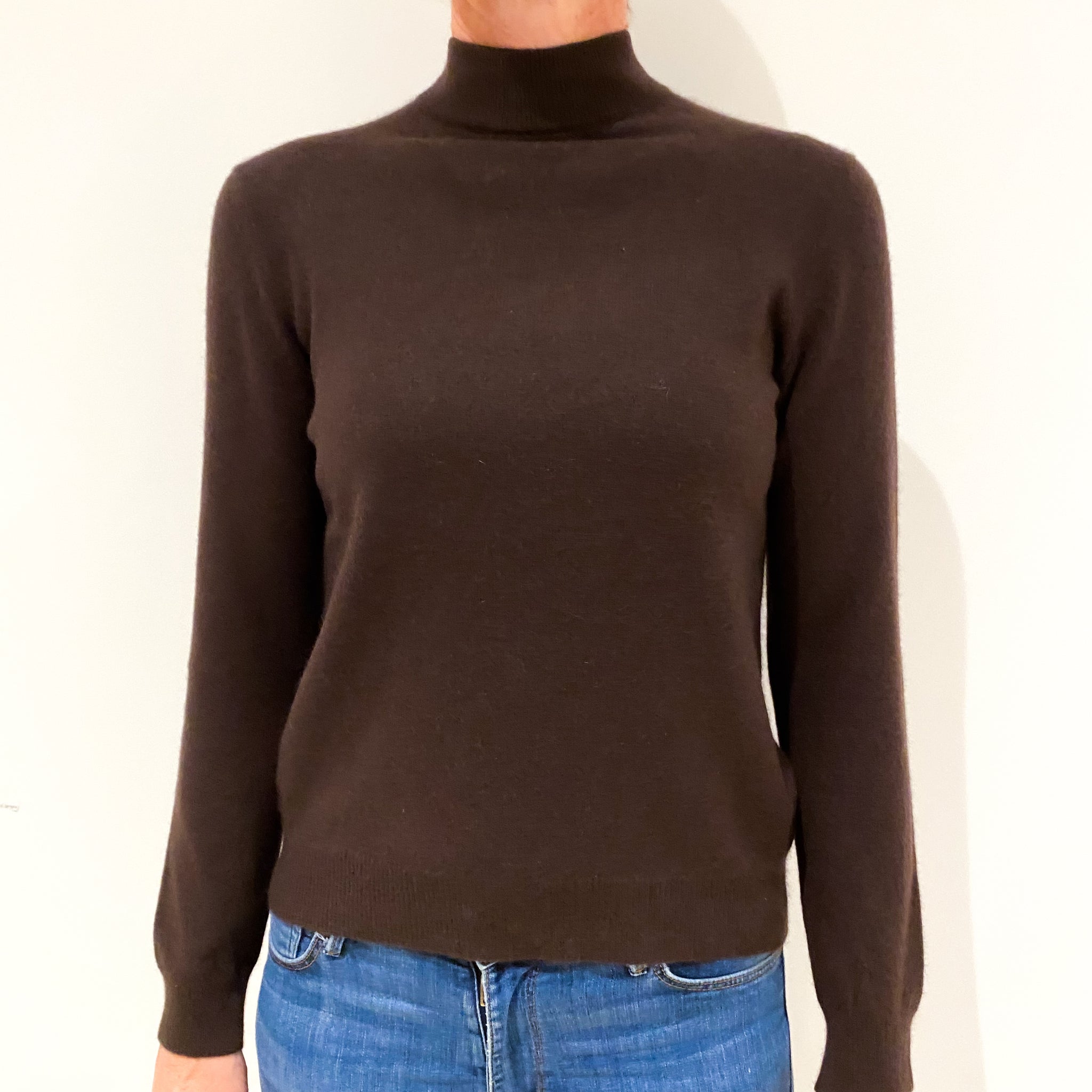 Cashmere Twist Top Dark Brown