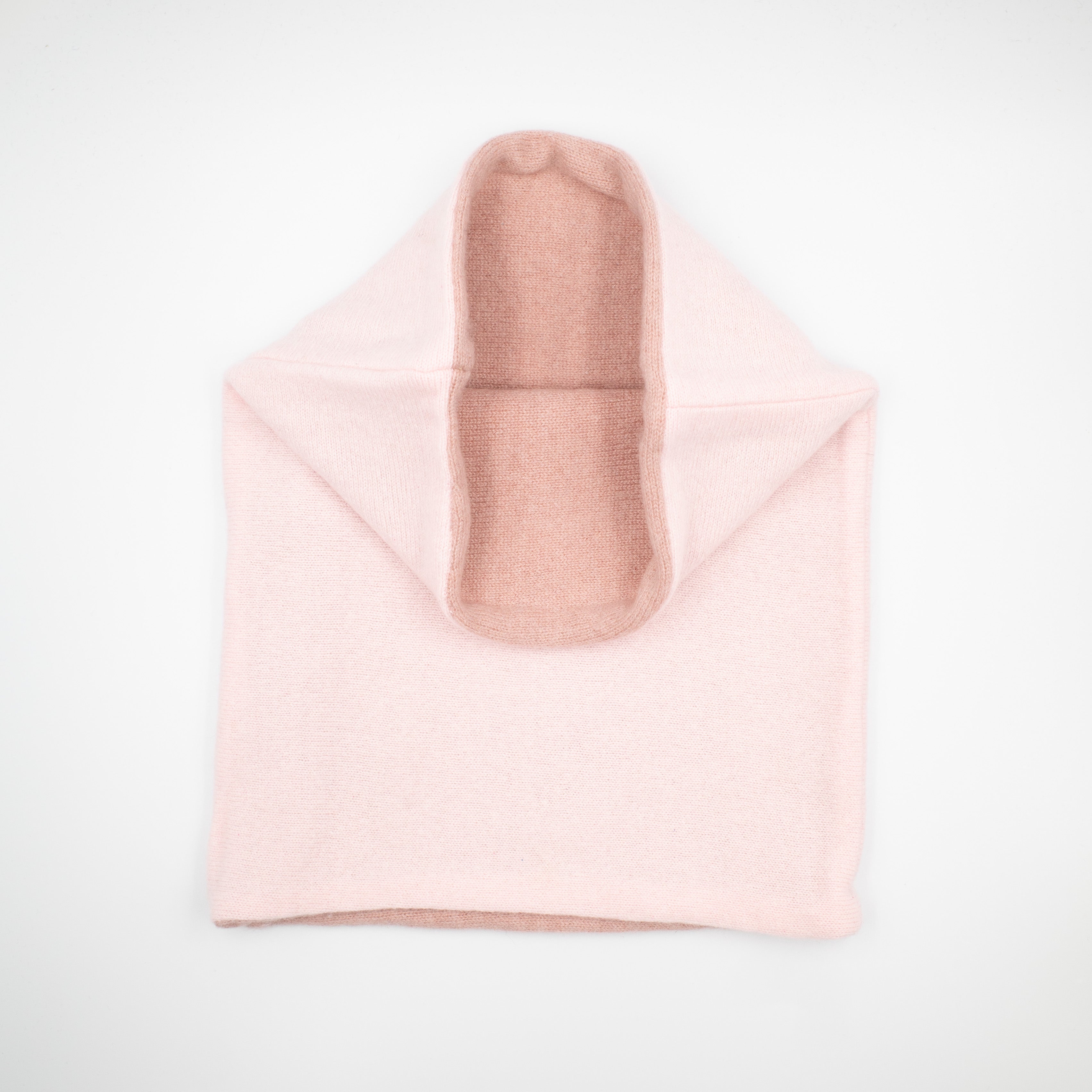Pale Pink and Heather Pink Luxury Double Layered Snood