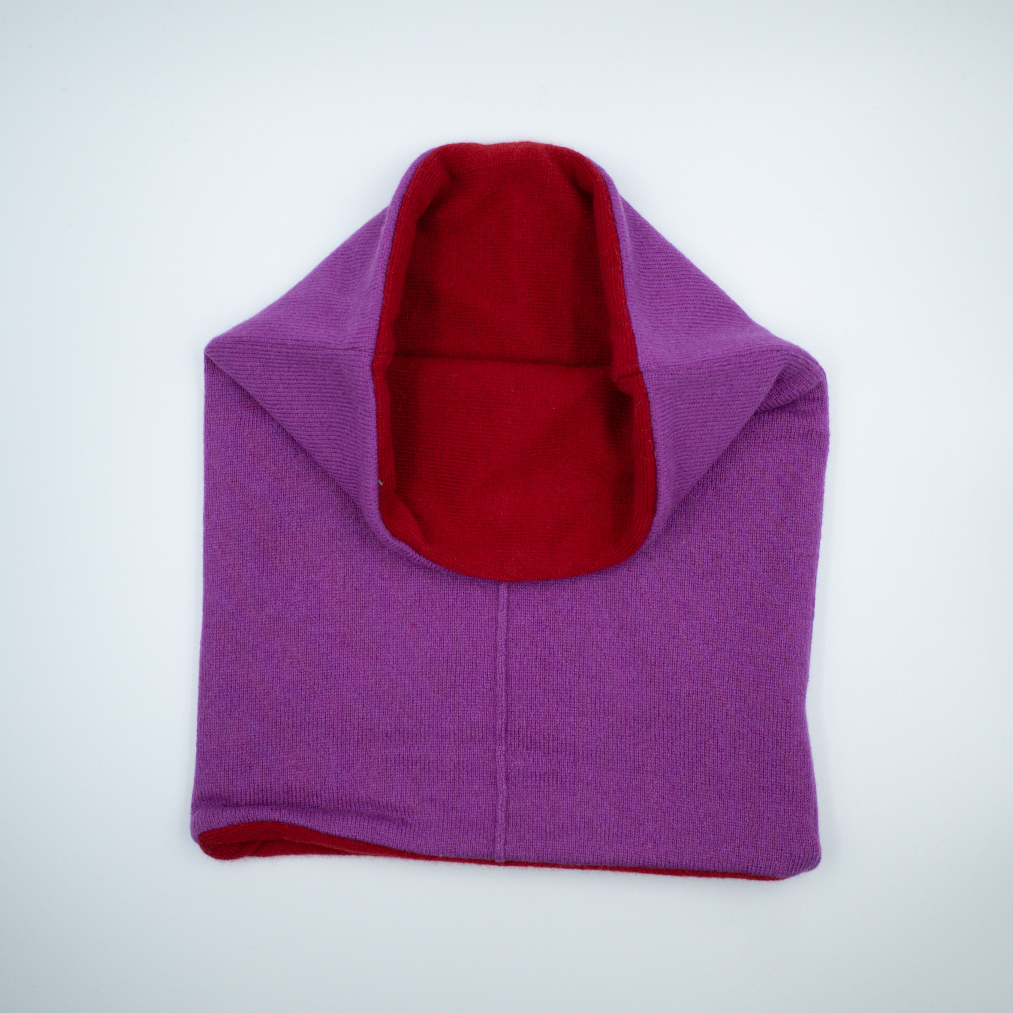Magenta Pink and Red Luxury Double Layered Snood