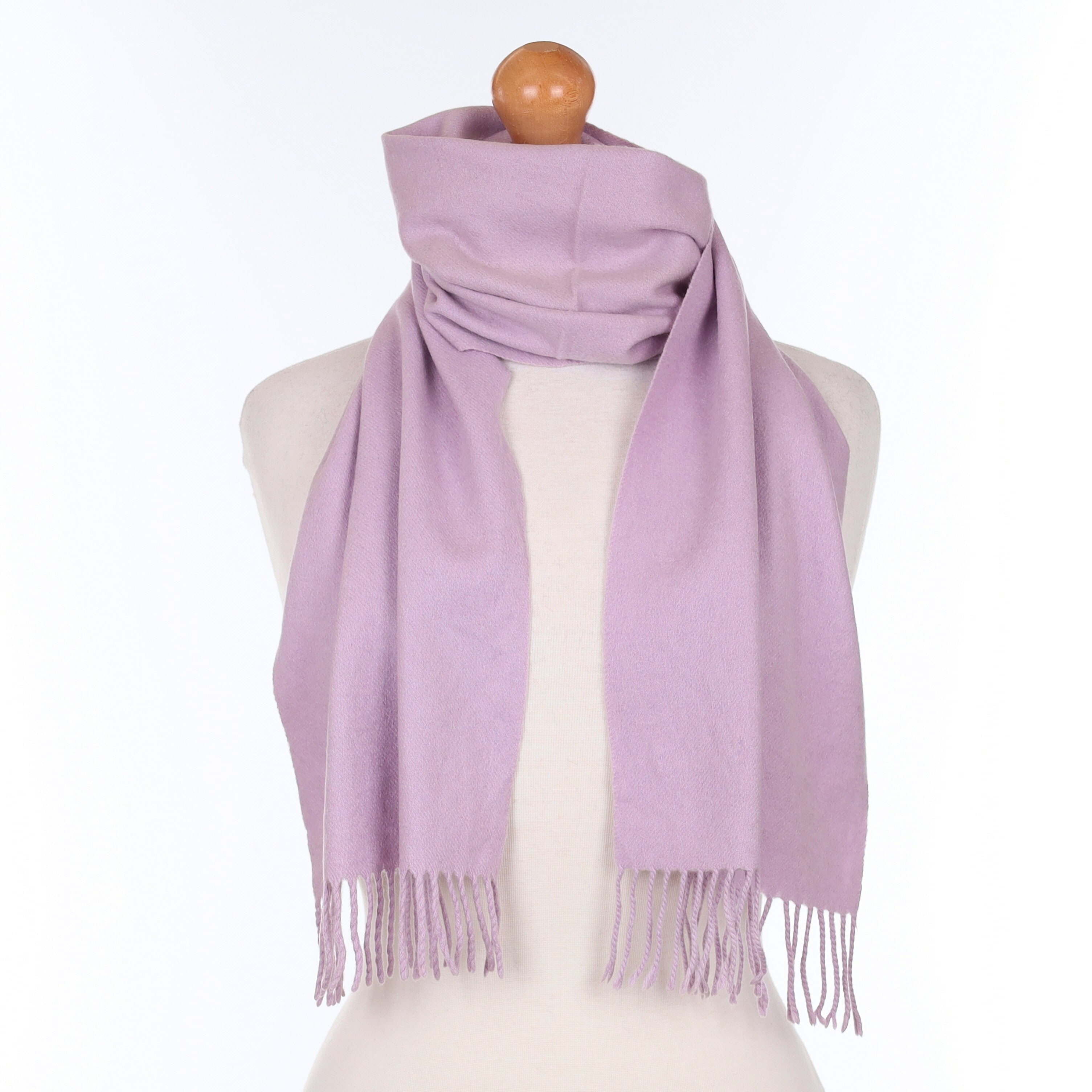 Hazy Lavender Purple Cashmere Woven Scarf