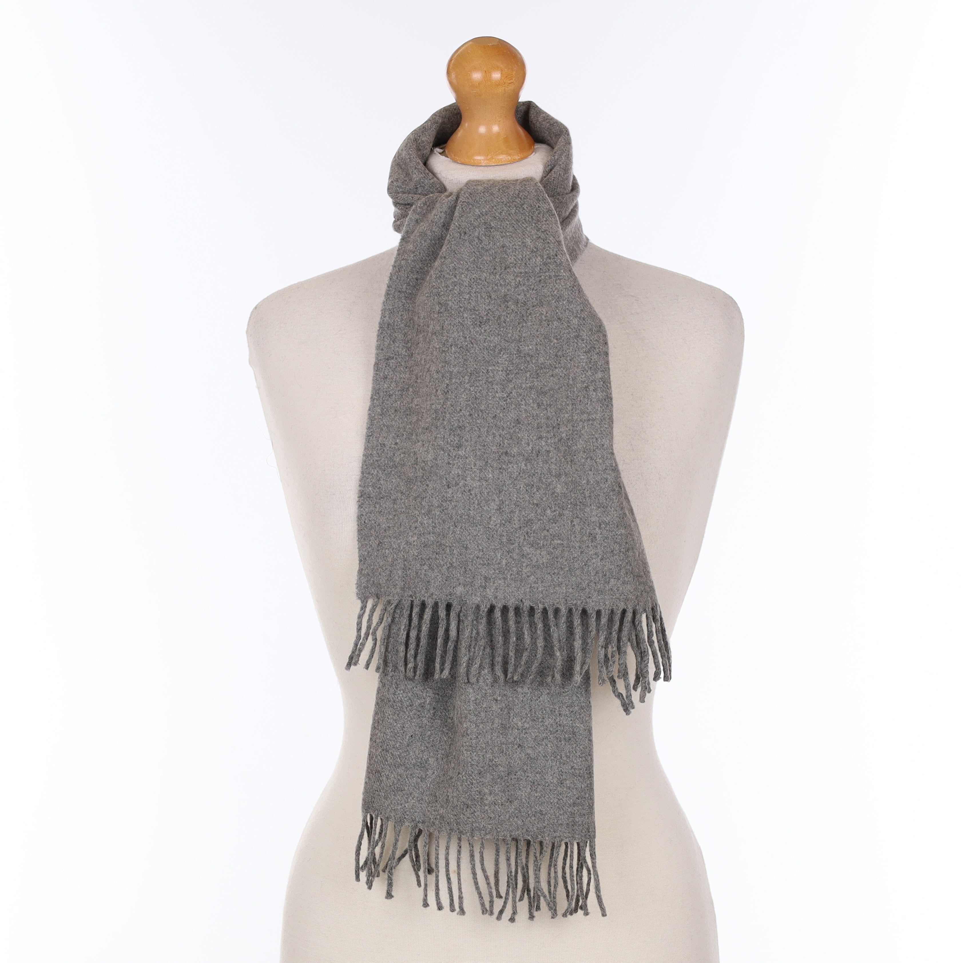 Smoke Grey Cashmere Woven Scarf