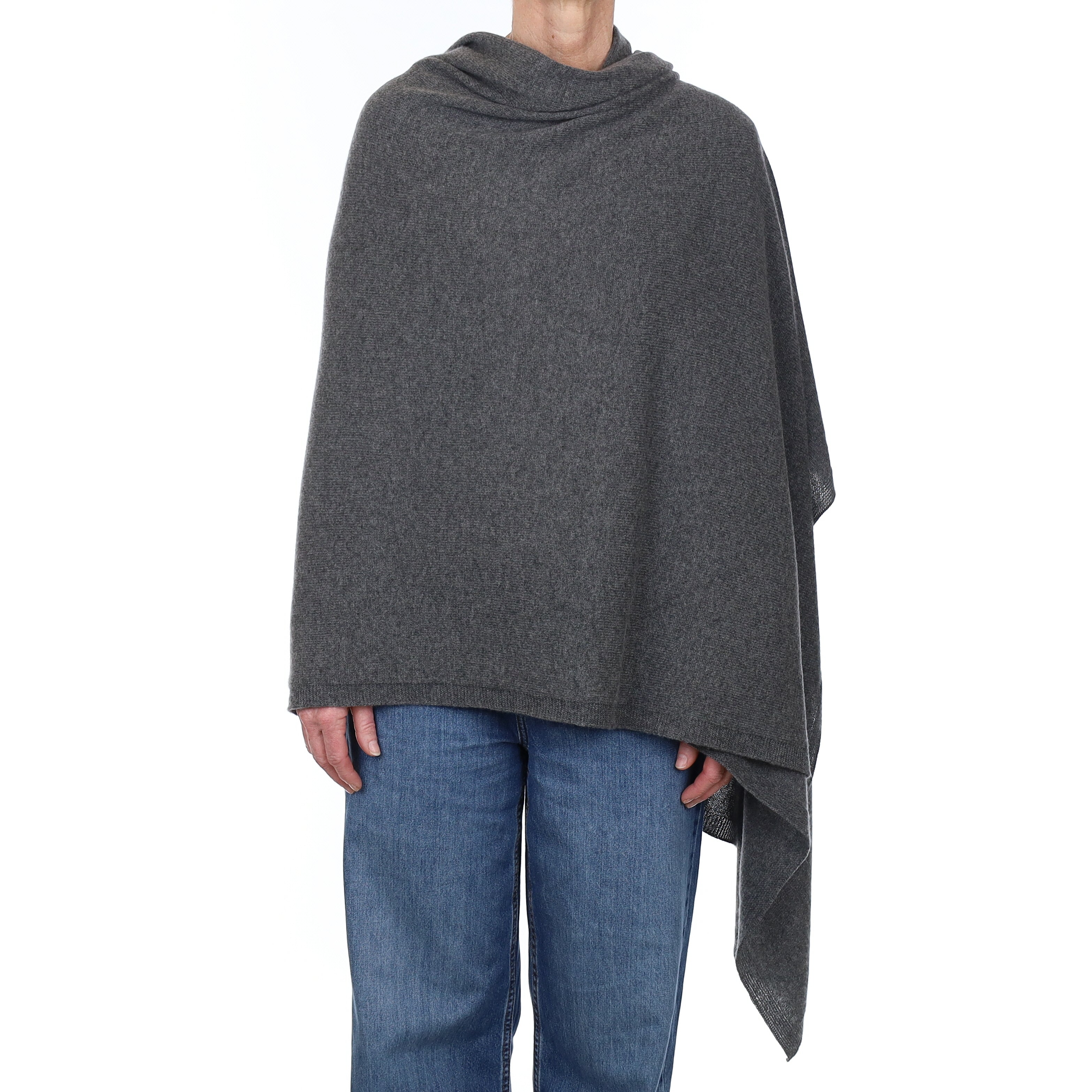 Brand New Scottish Slate Grey Cashmere Wrap Extra Large