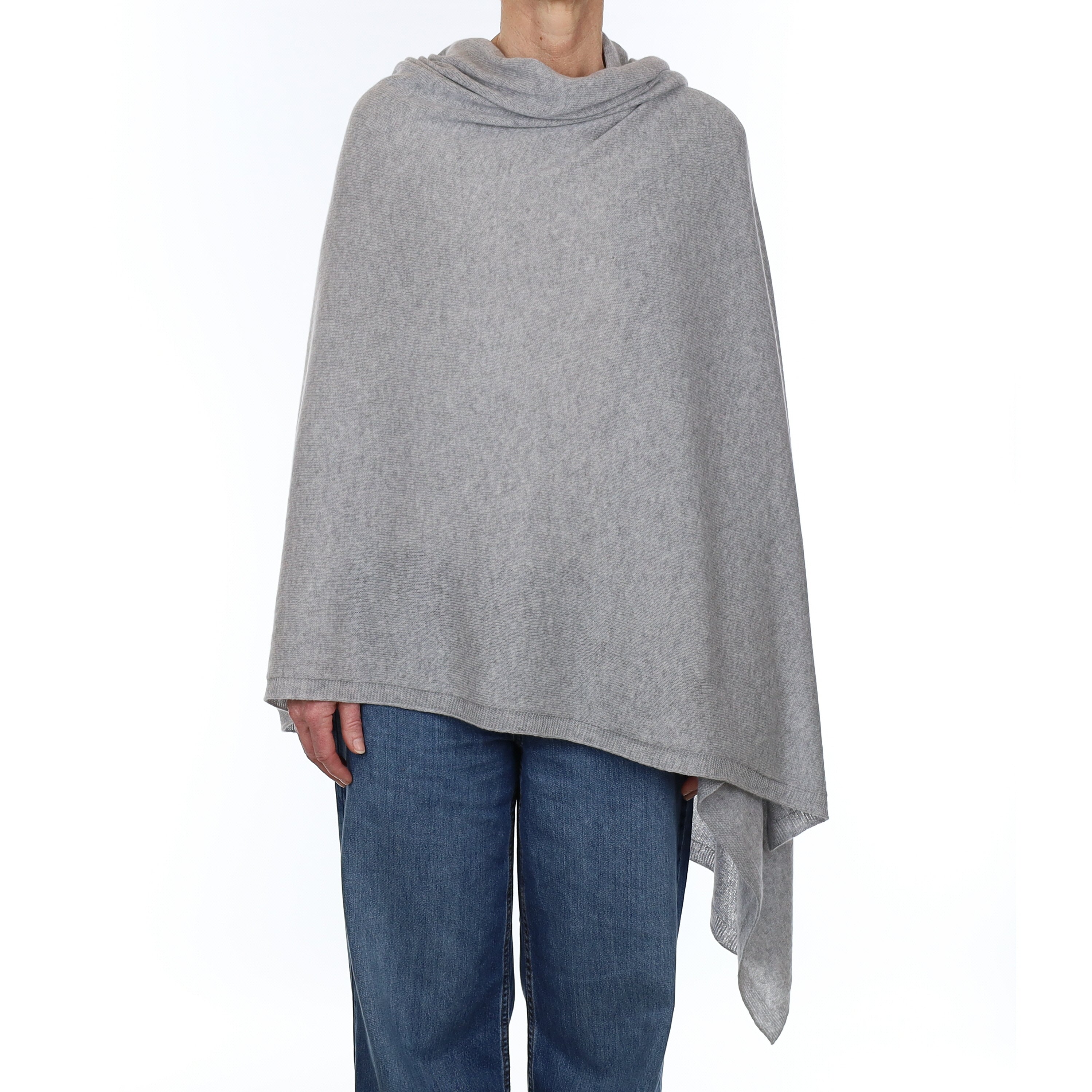 Brand New Scottish Smoke Grey Cashmere Wrap Extra Large