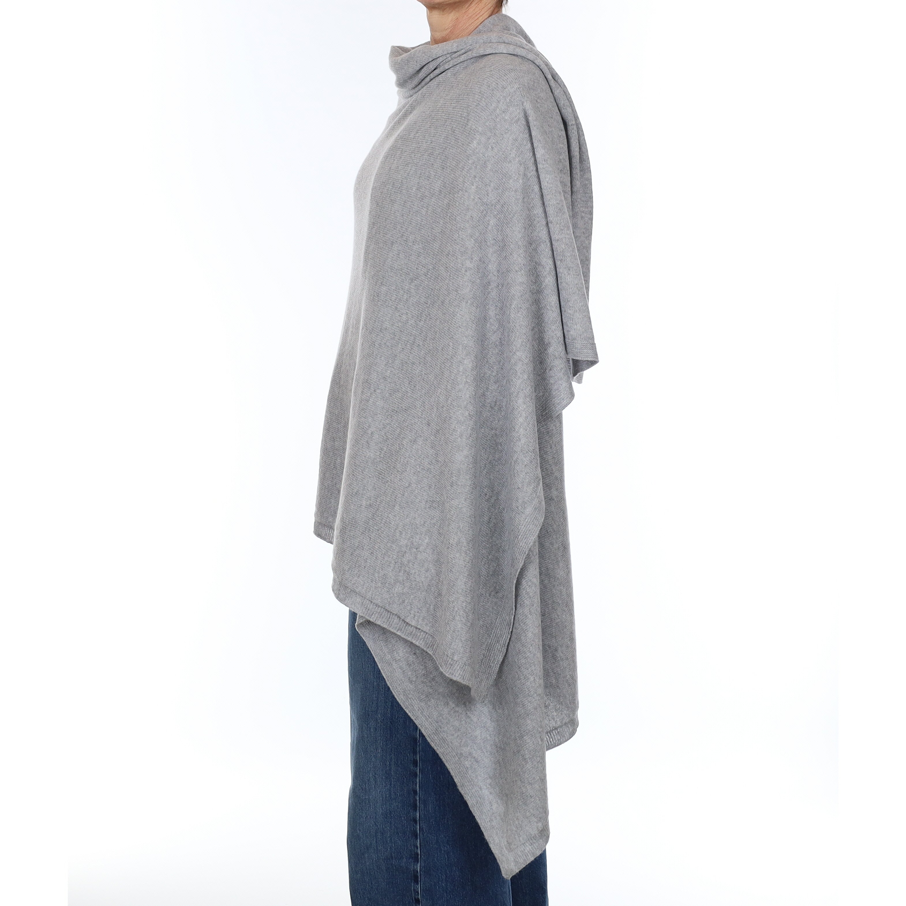 Brand New Scottish Smoke Grey Cashmere Wrap Extra Large