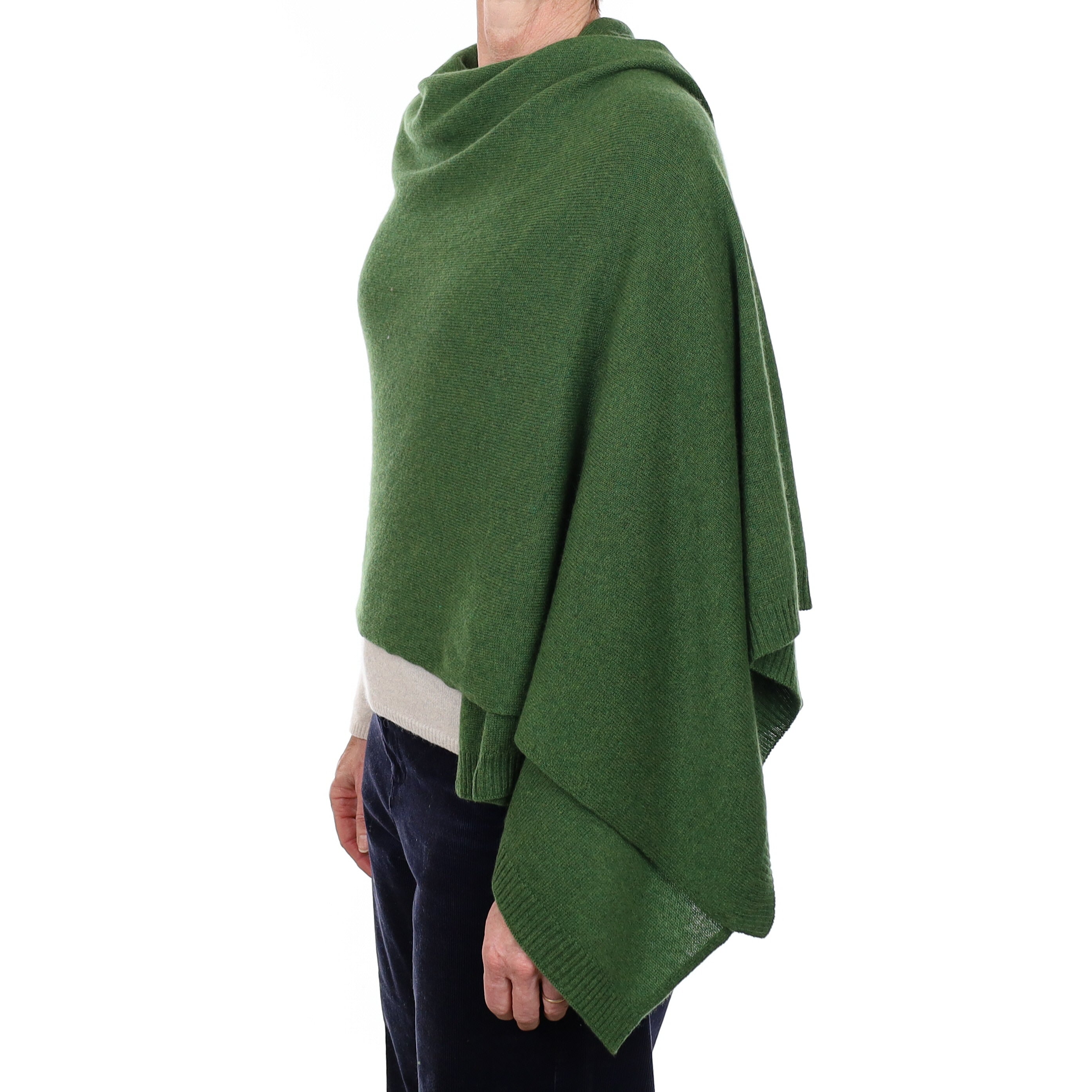 Brand New Willow Green Recycled Cashmere Wrap
