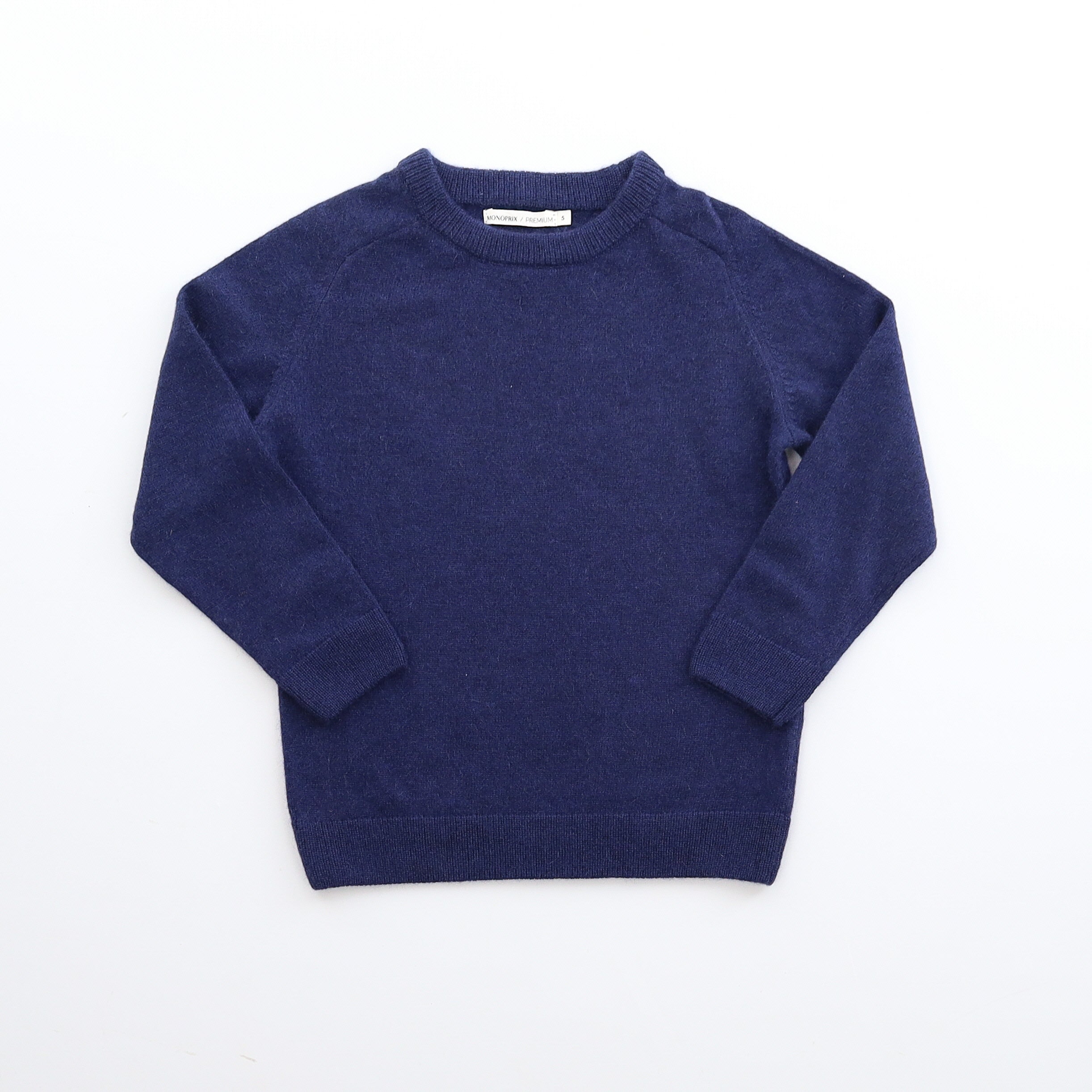 Children’s Navy Blue Cashmere Crew Neck Jumper Age 4-5