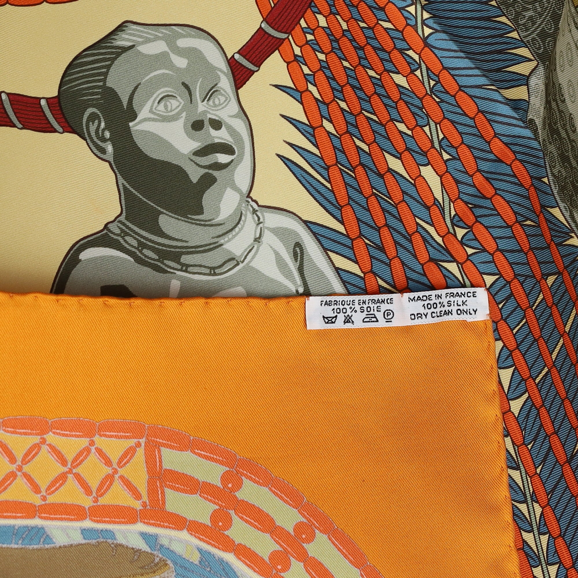 Boxed Hermès Trésor Royal du Bénin Silk Scarf
