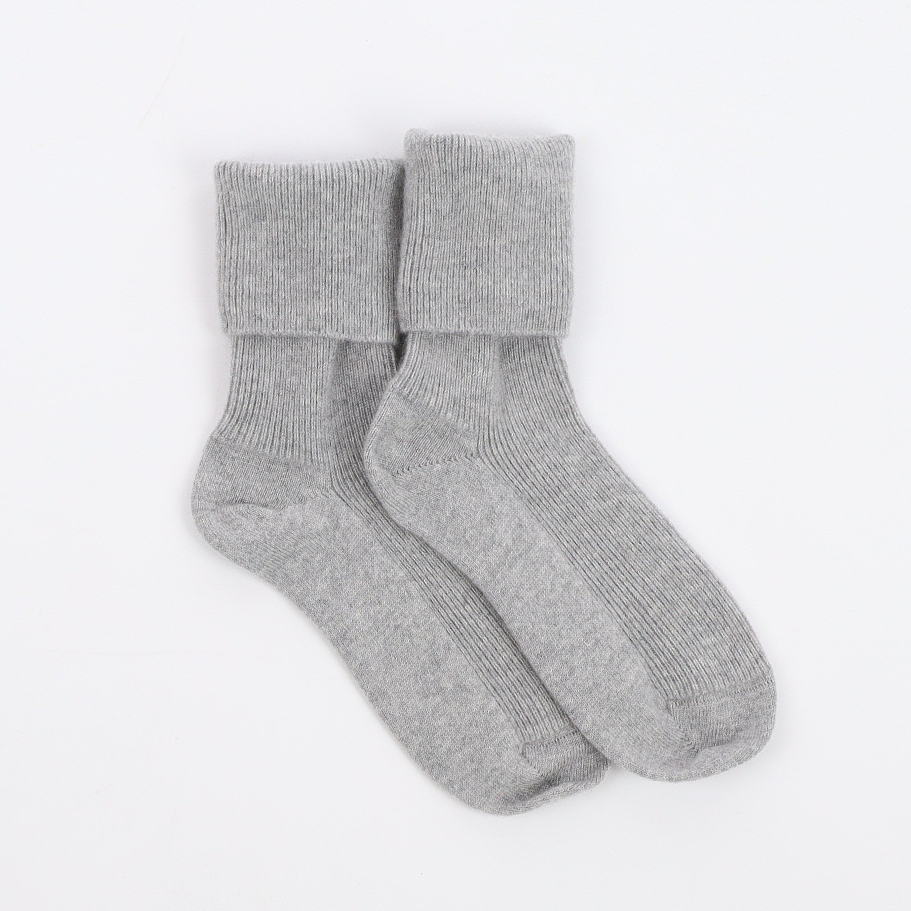 Brand New Scottish Smoke Grey Ladies Cashmere Every Day Socks