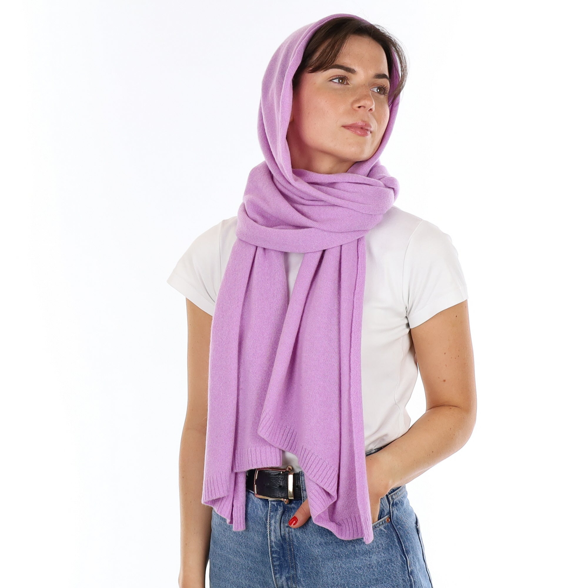 Brand New Lilac Recycled Cashmere Wrap