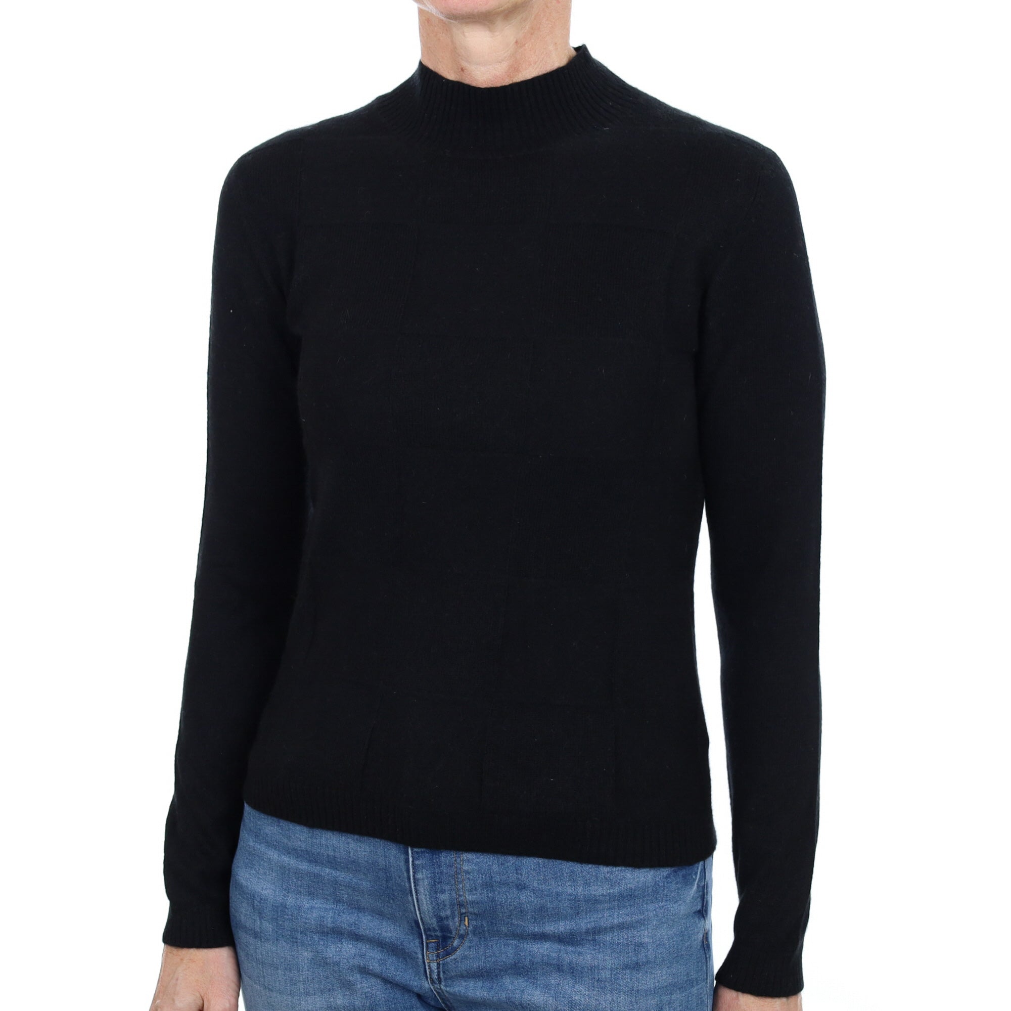 Black Cashmere Turtle Neck Jumper Small