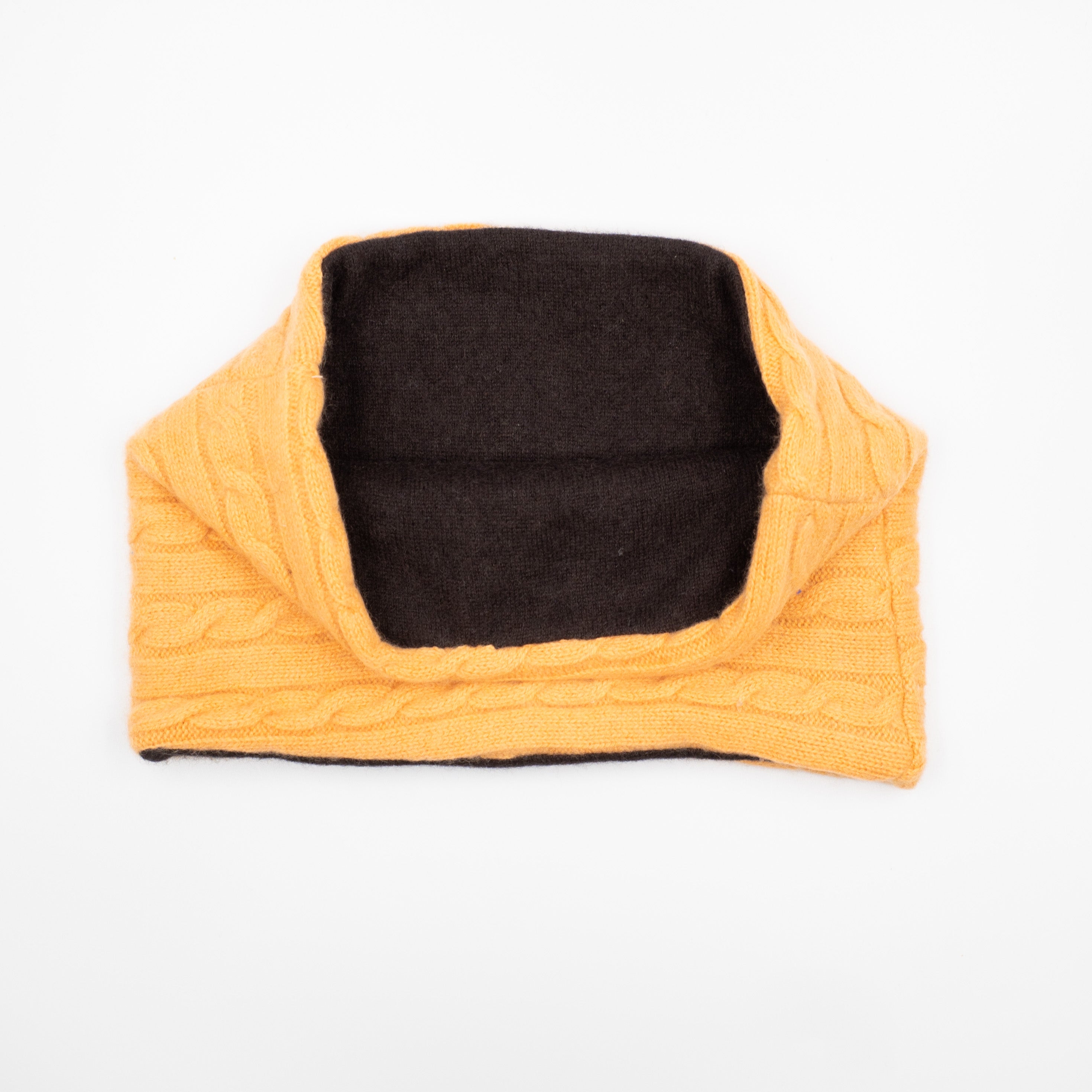 Men’s Cantaloupe Orange and Brown Neck Warmer