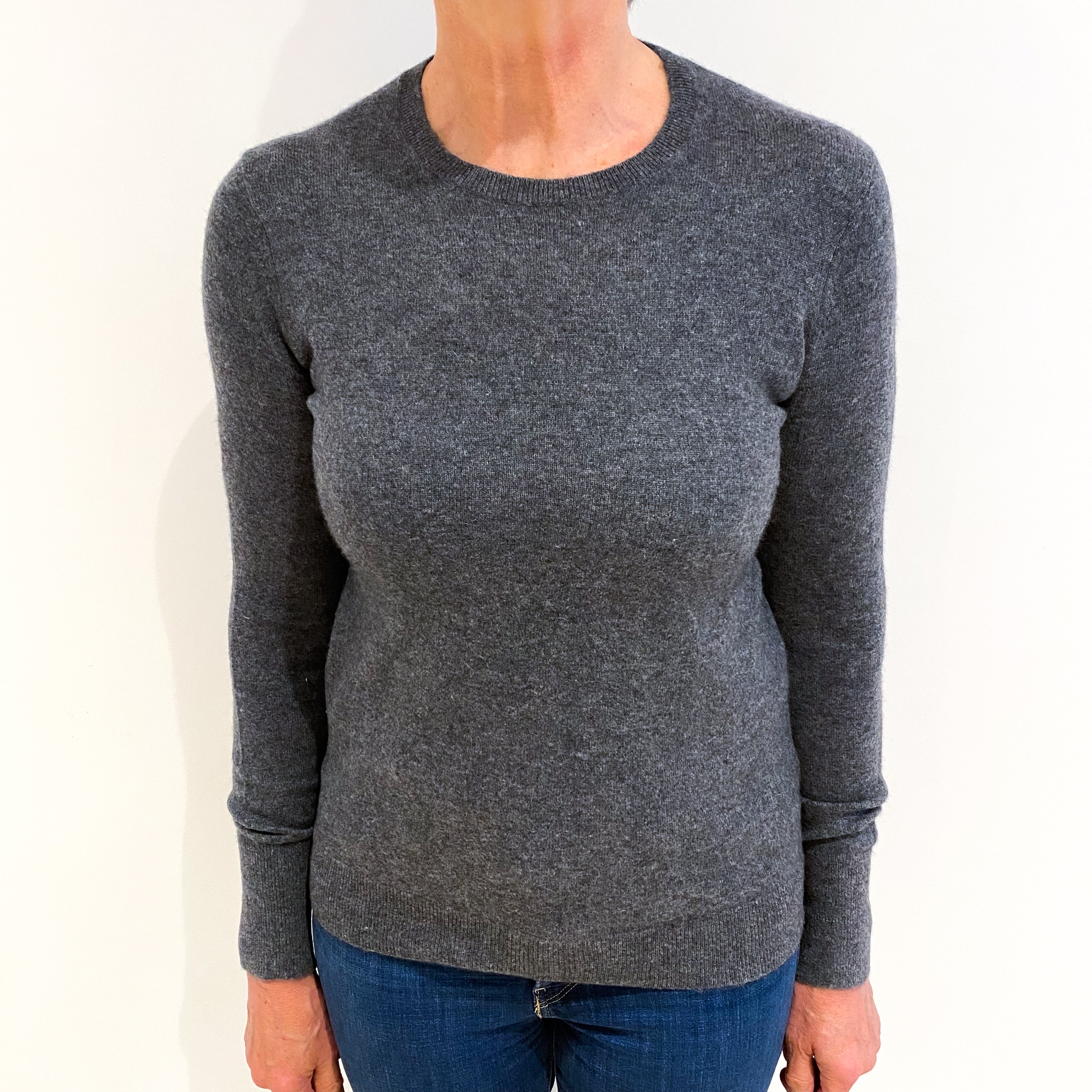 Everlane Slate Grey Cashmere Crew Neck Jumper Medium