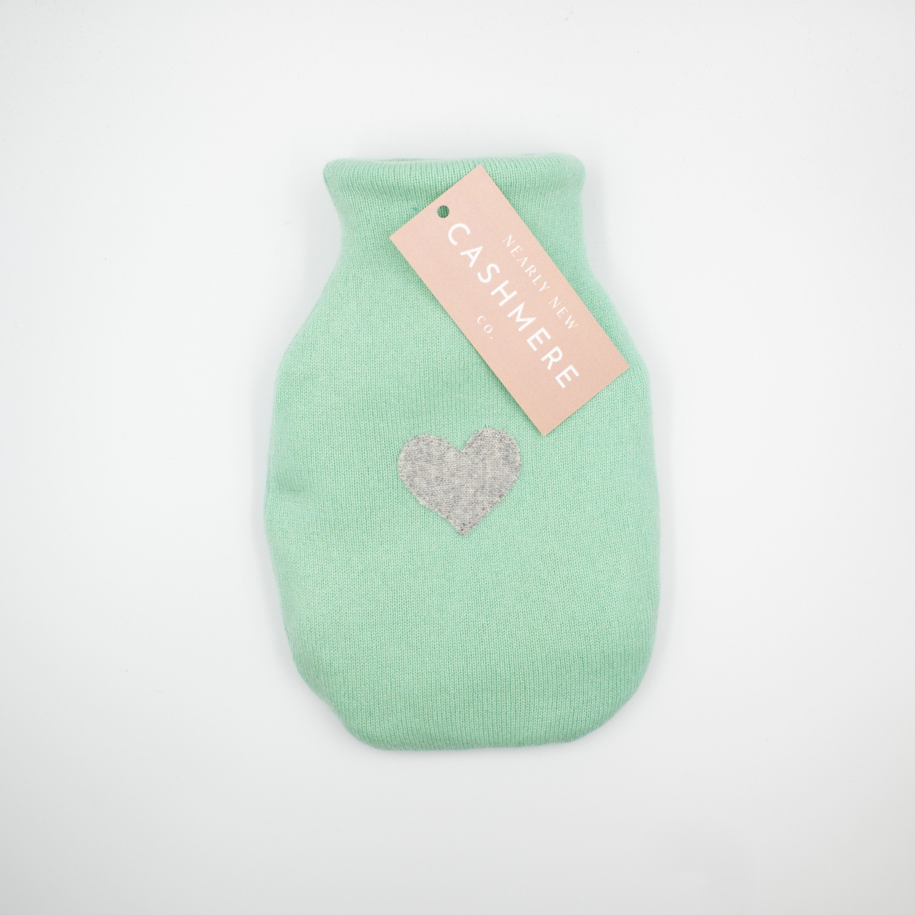 Mint Green Cashmere Small Hot Water Bottle