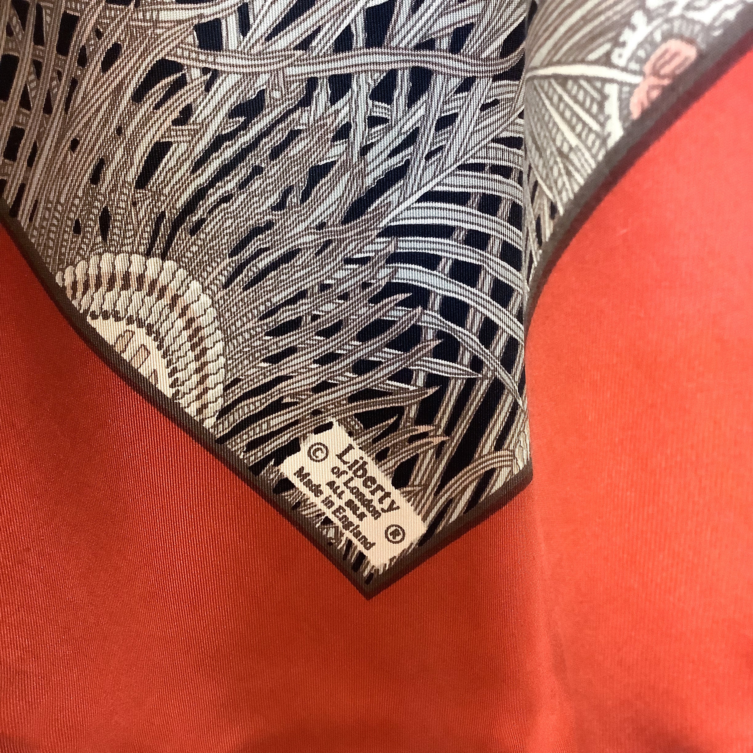 Liberty of London William Morris Design Vintage Silk Scarf