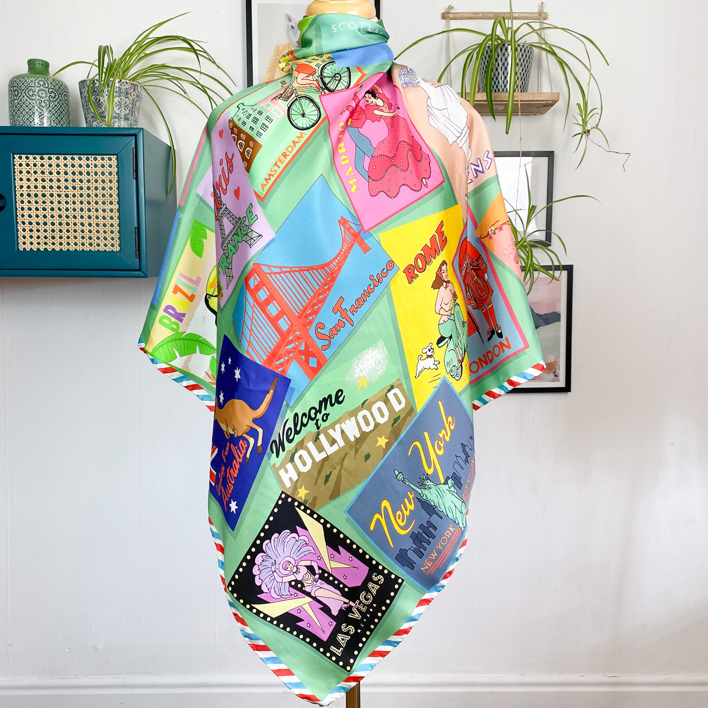 Boxed Karen Mabon Silk Scarf