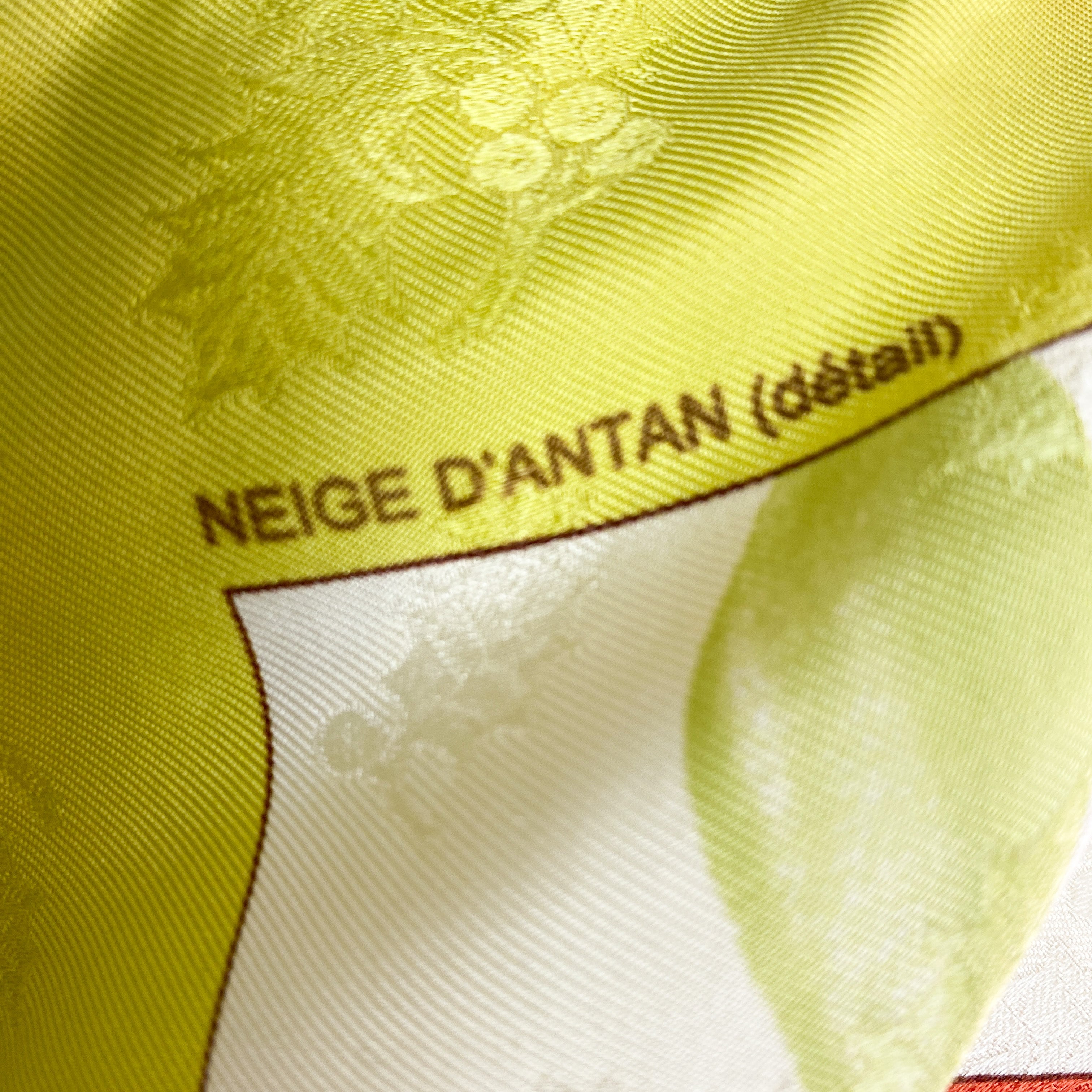 Boxed Hermes Neige d’Anton 2001 Vintage Silk Scarf