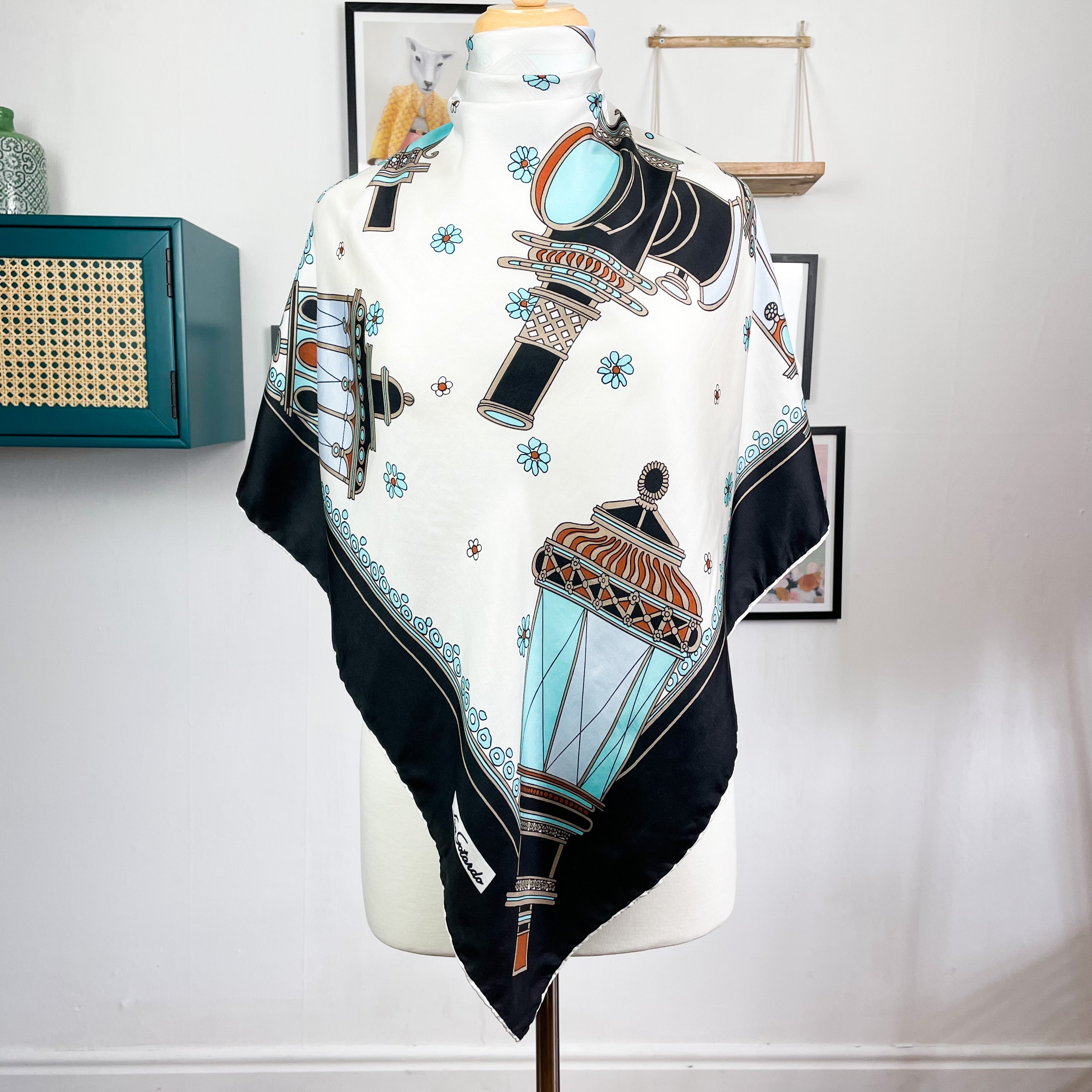 Lamp Design Vintage Silk Scarf