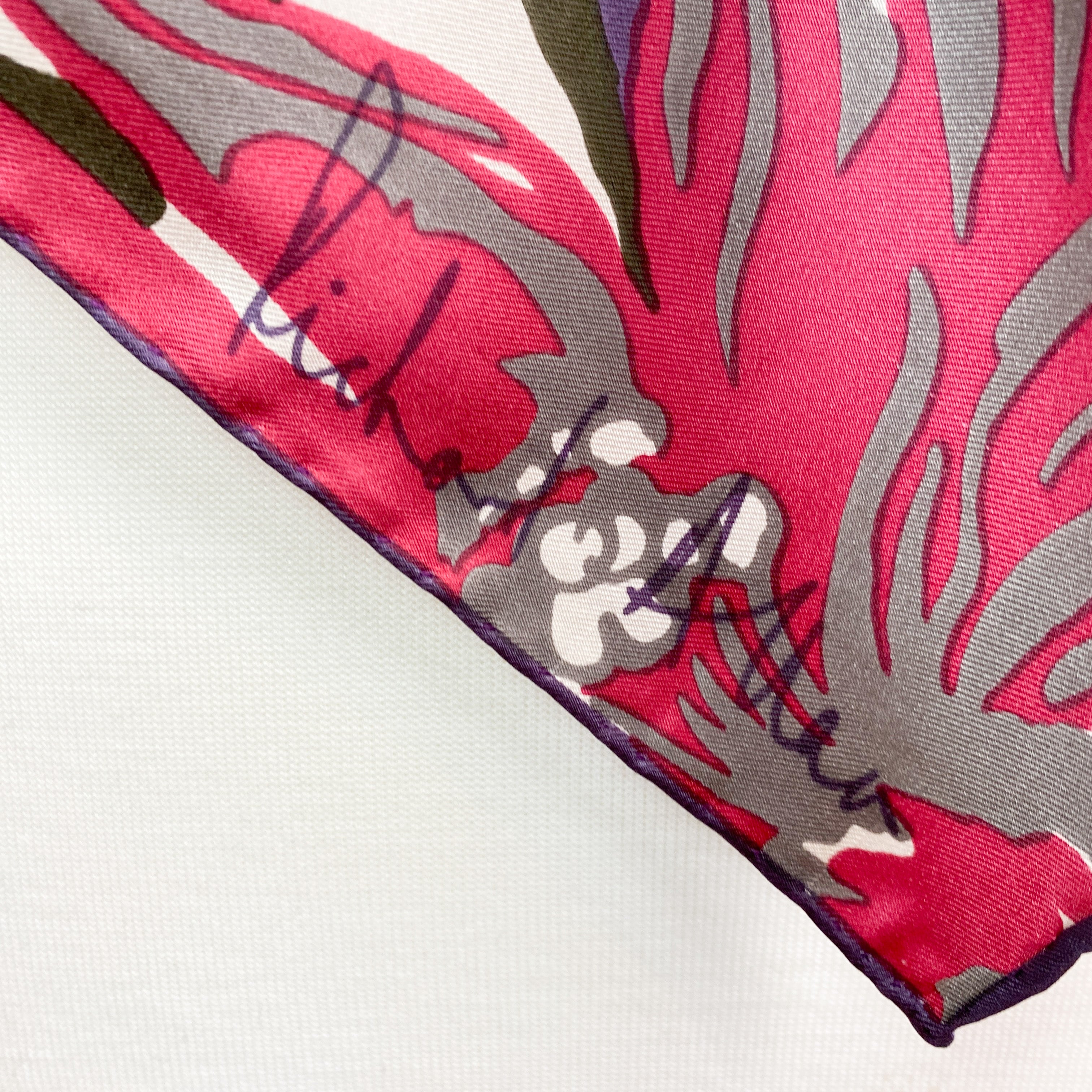 Richard Allan Floral Vintage Silk Scarf