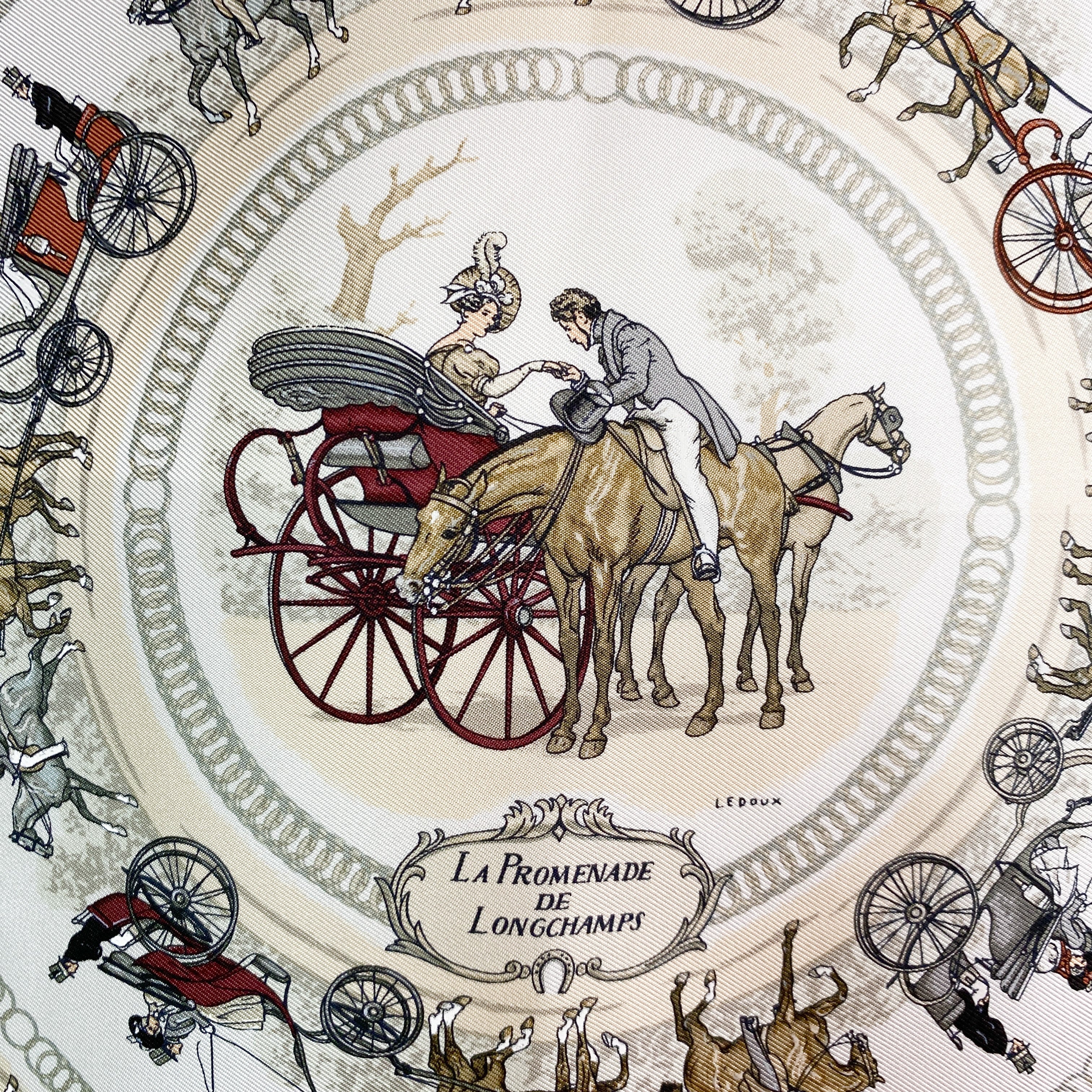 Unworn Boxed Hermes Carre 45 cm Silk Scarf