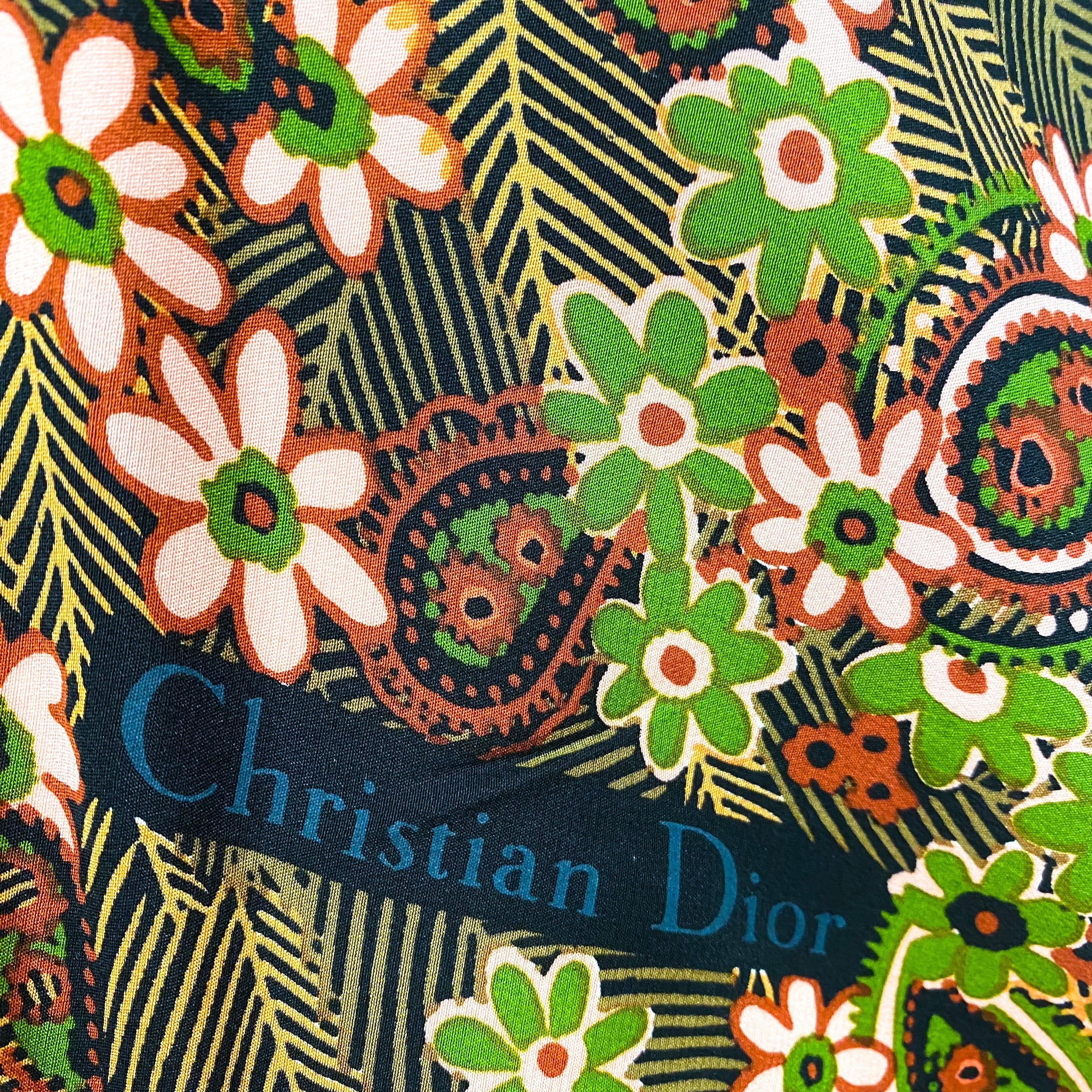 Unworn Christian Dior Vintage Silk Scarf