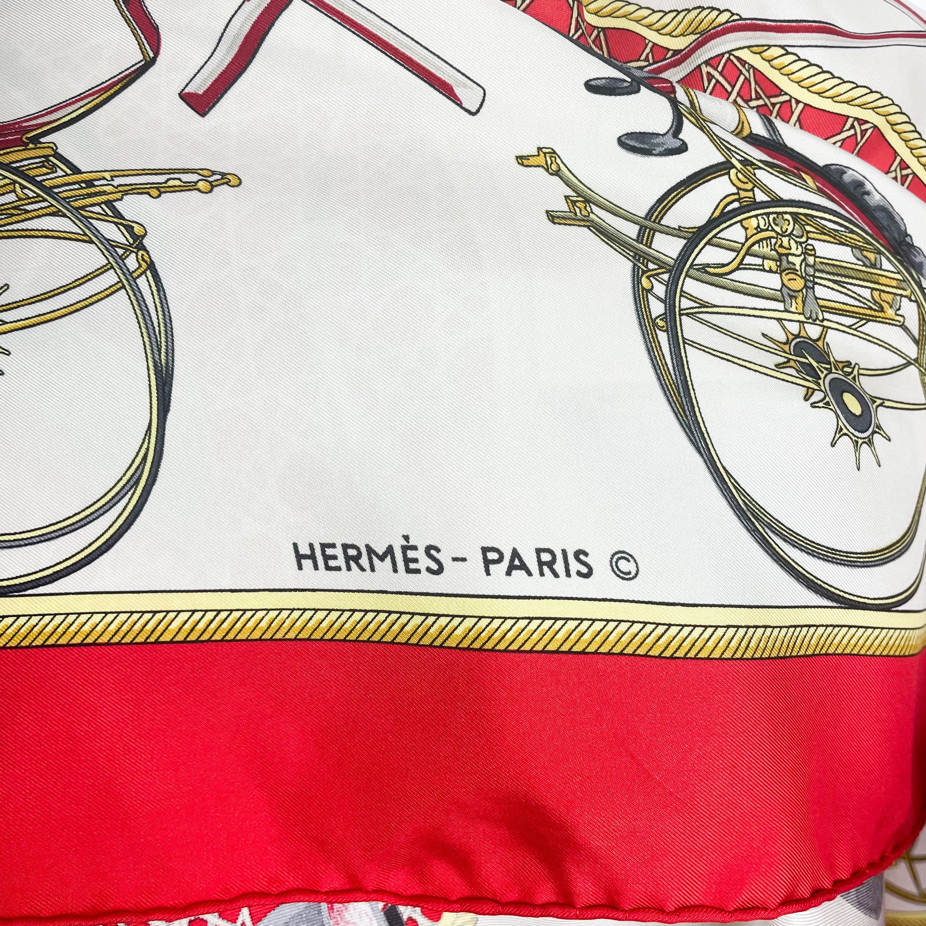 Boxed Hermes Les Voitures a Transformation 1965 Designer Silk Scarf