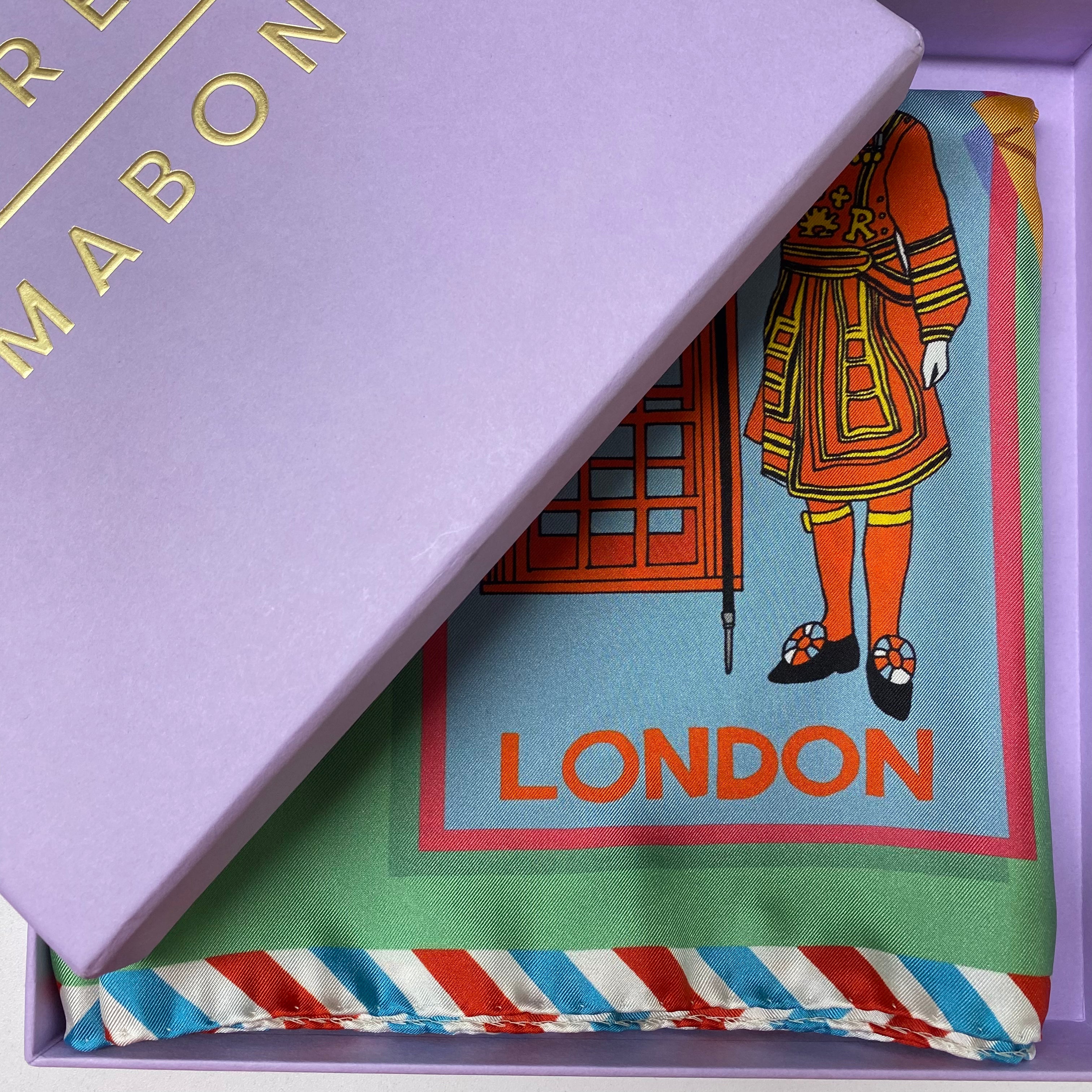 Boxed Karen Mabon Silk Scarf