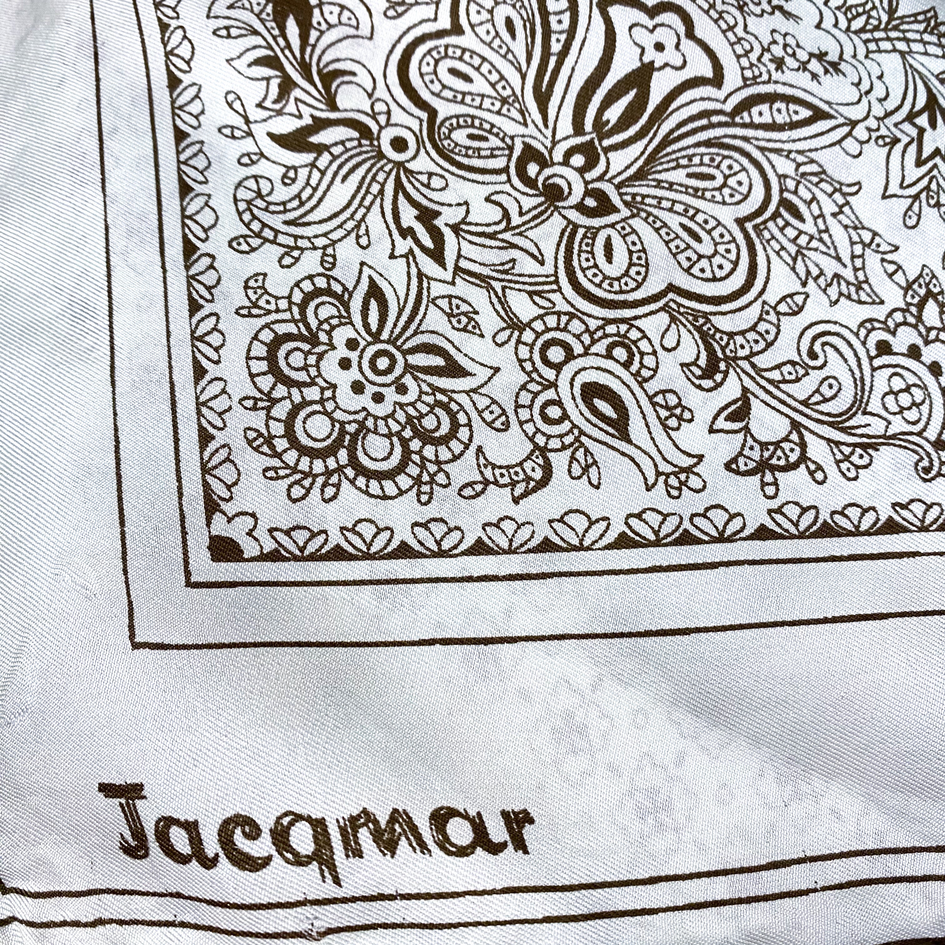 1960s Floral Jacqmar Vintage Silk Scarf