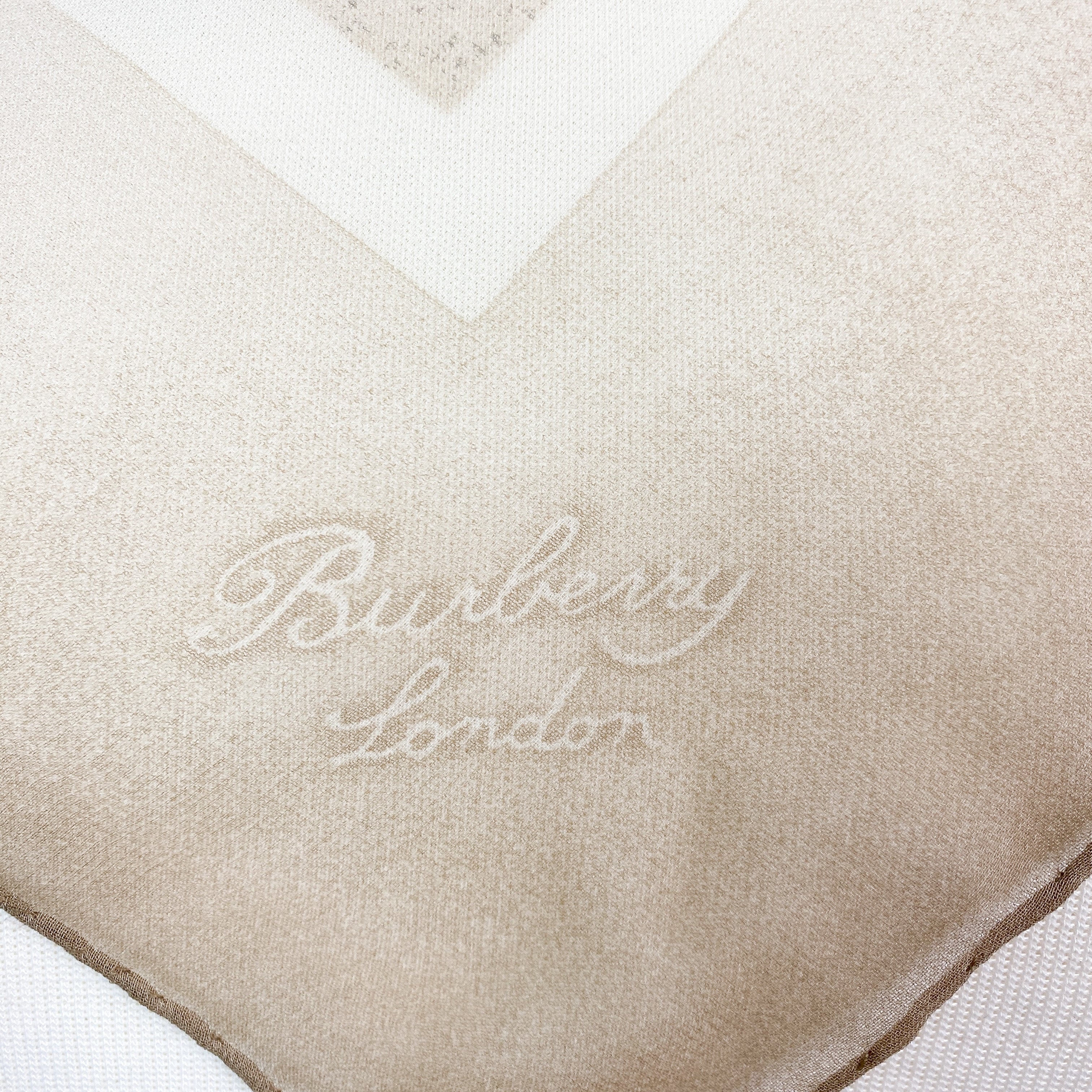 Burberry Small Crêpe Vintage Silk Scarf