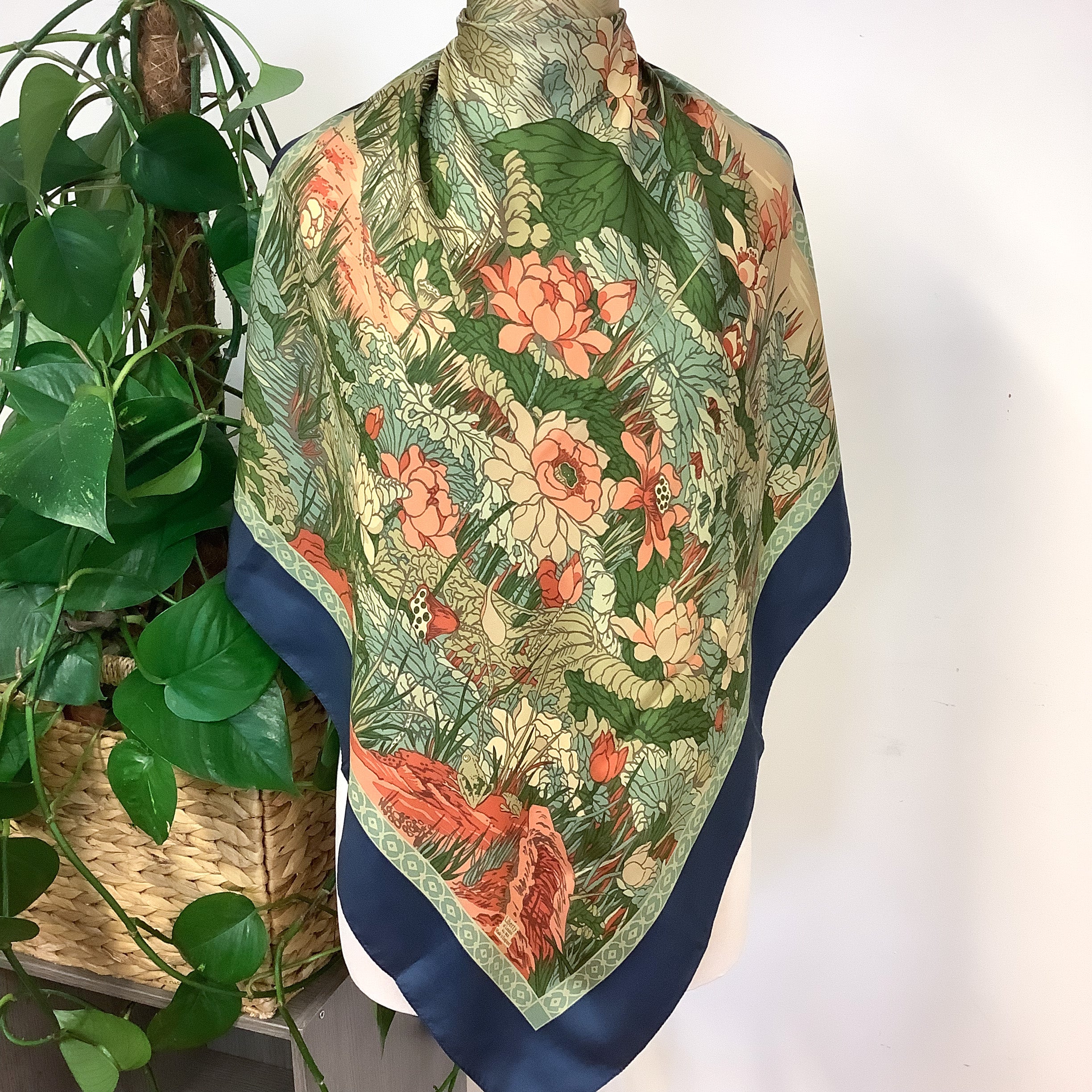 Liberty of London William Morris Design Vintage Silk Scarf