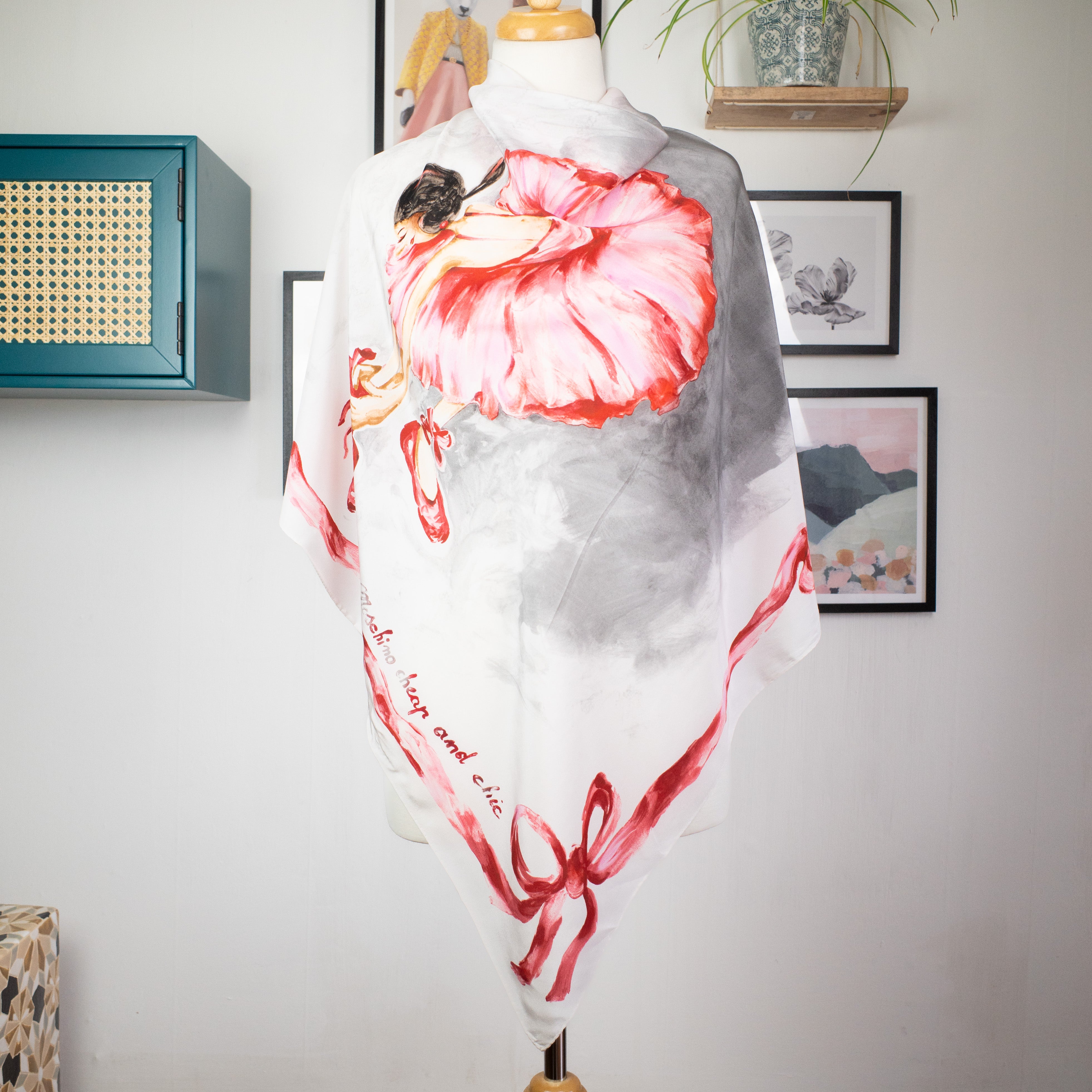 Moschino Designer Crêpe Silk Scarf