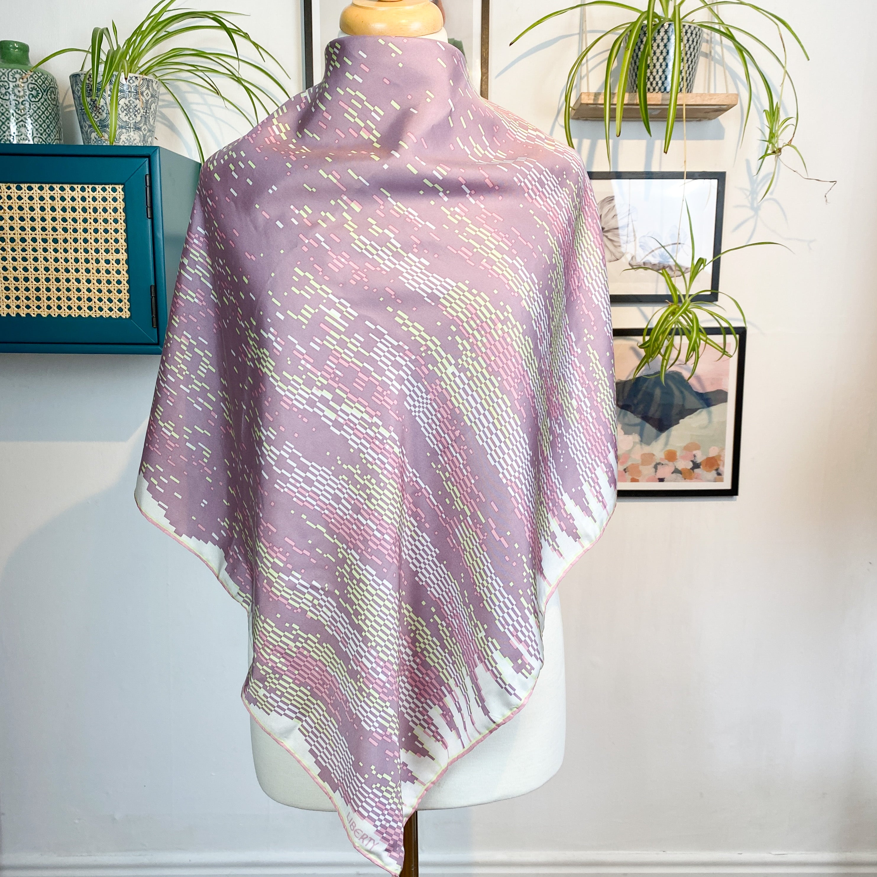 Liberty Abstract Designer Silk Scarf