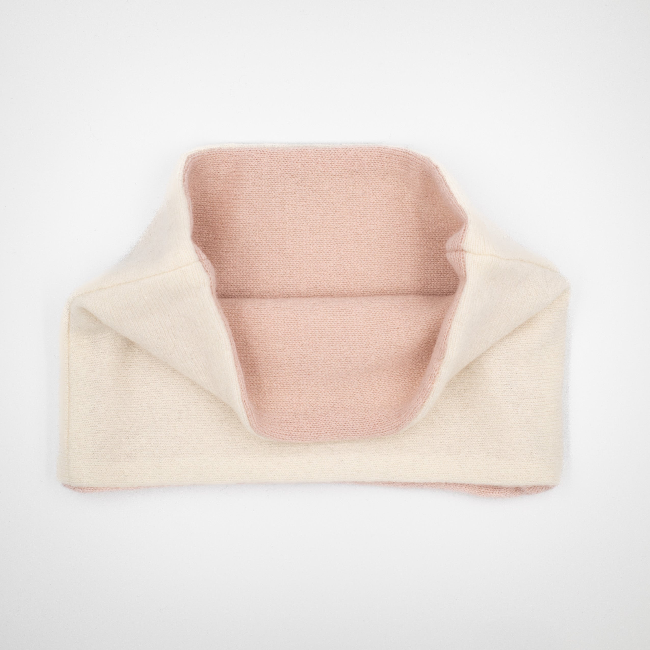 Pale Cream and Pale Pink Neck Warmer