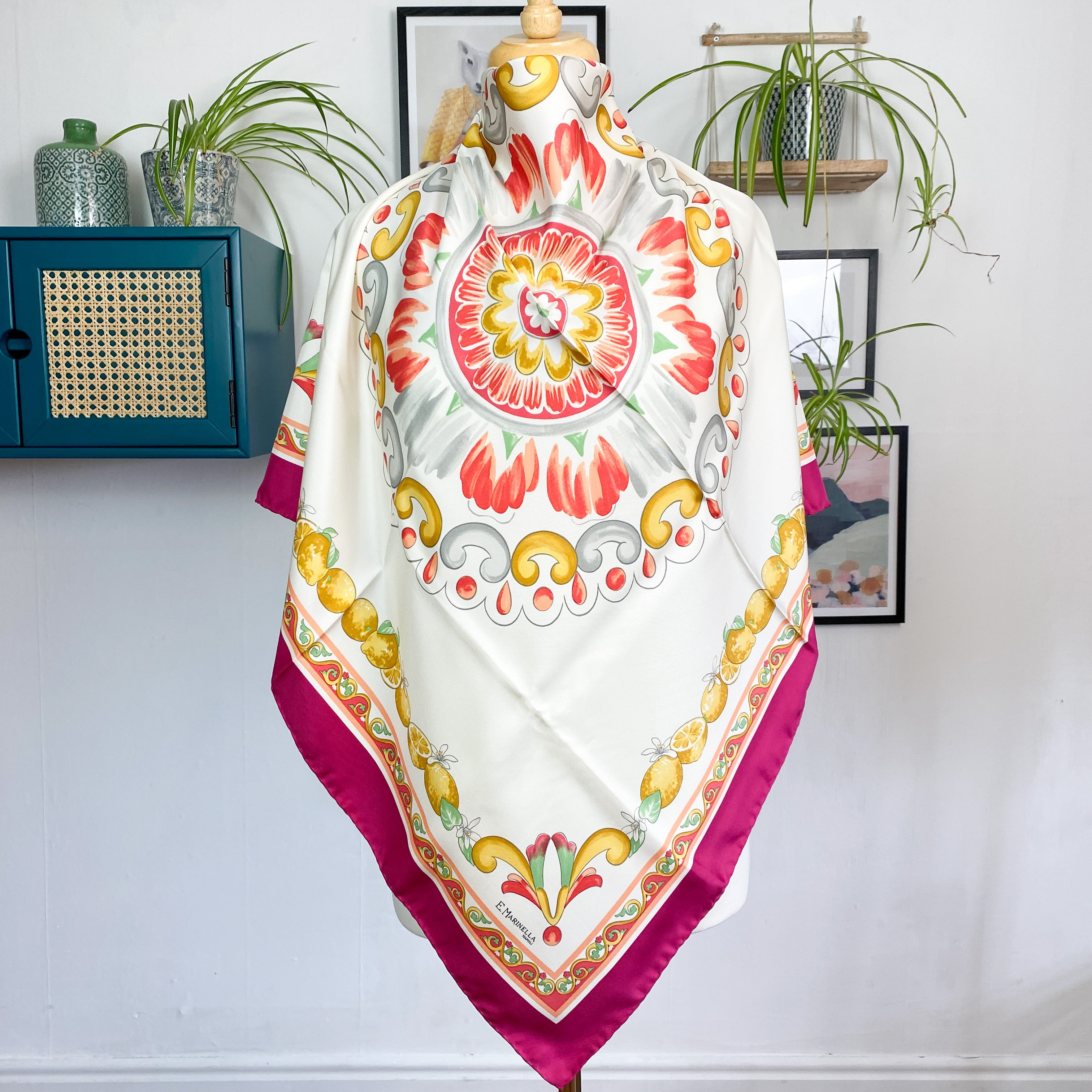 Boxed E.Marinella Silk Scarf