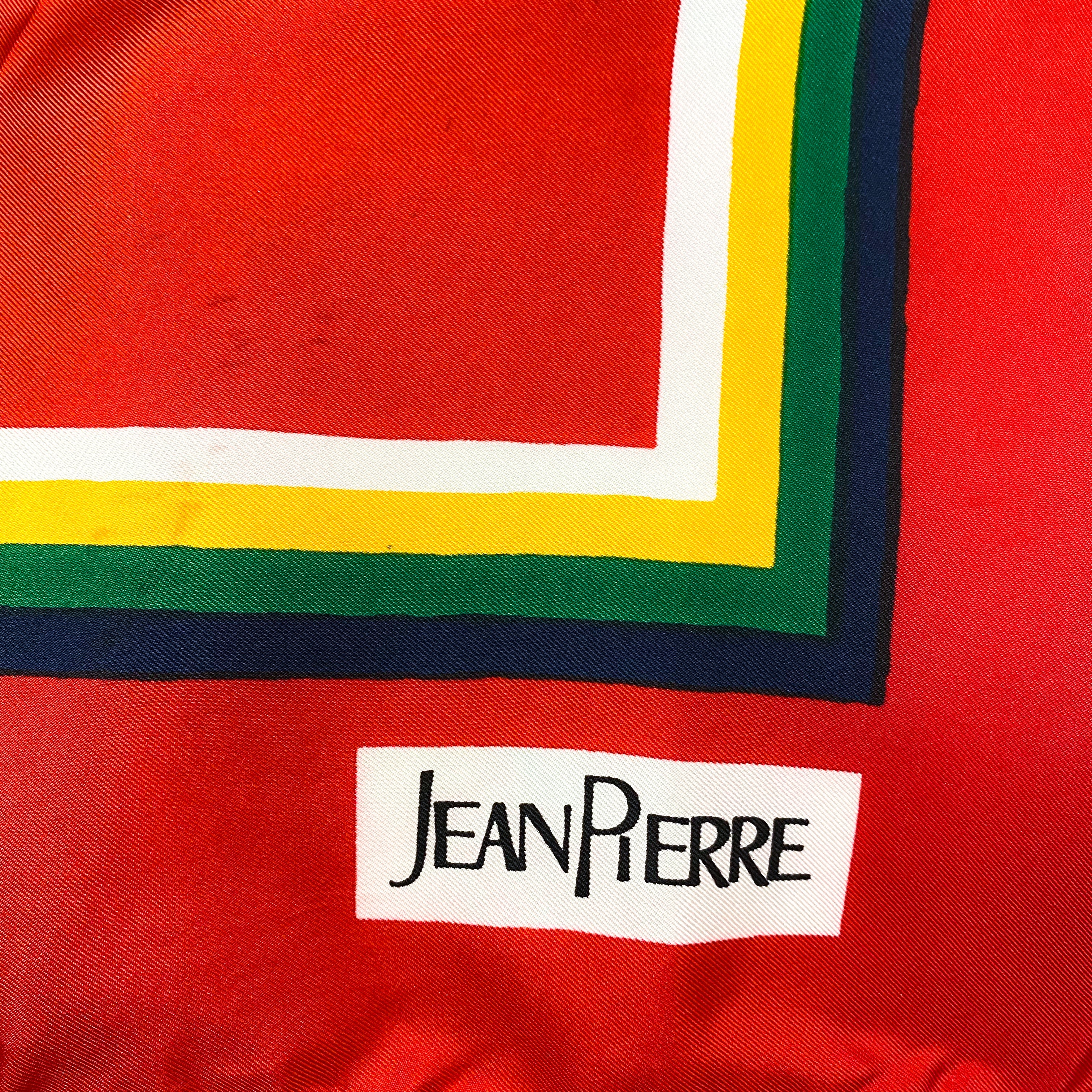 1970s Jean Pierre Vintage Silk Scarf