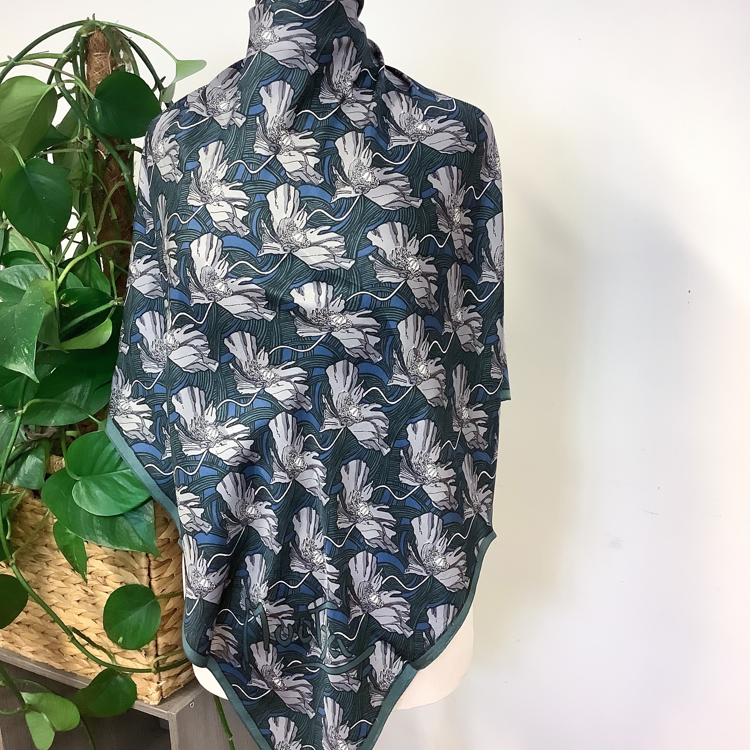 Beckford Floral Vintage Silk Scarf