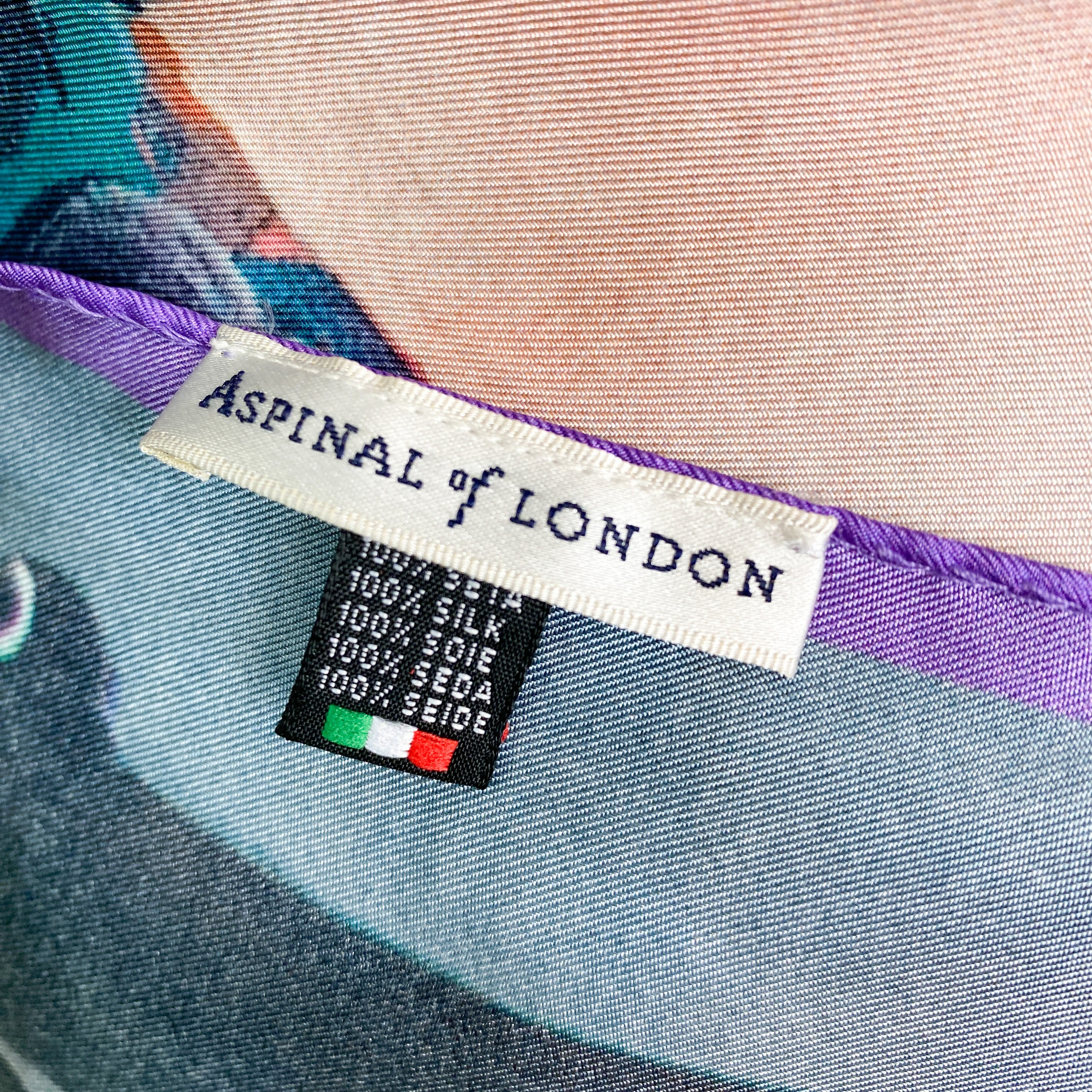 Aspinal of London Designer Silk Scarf