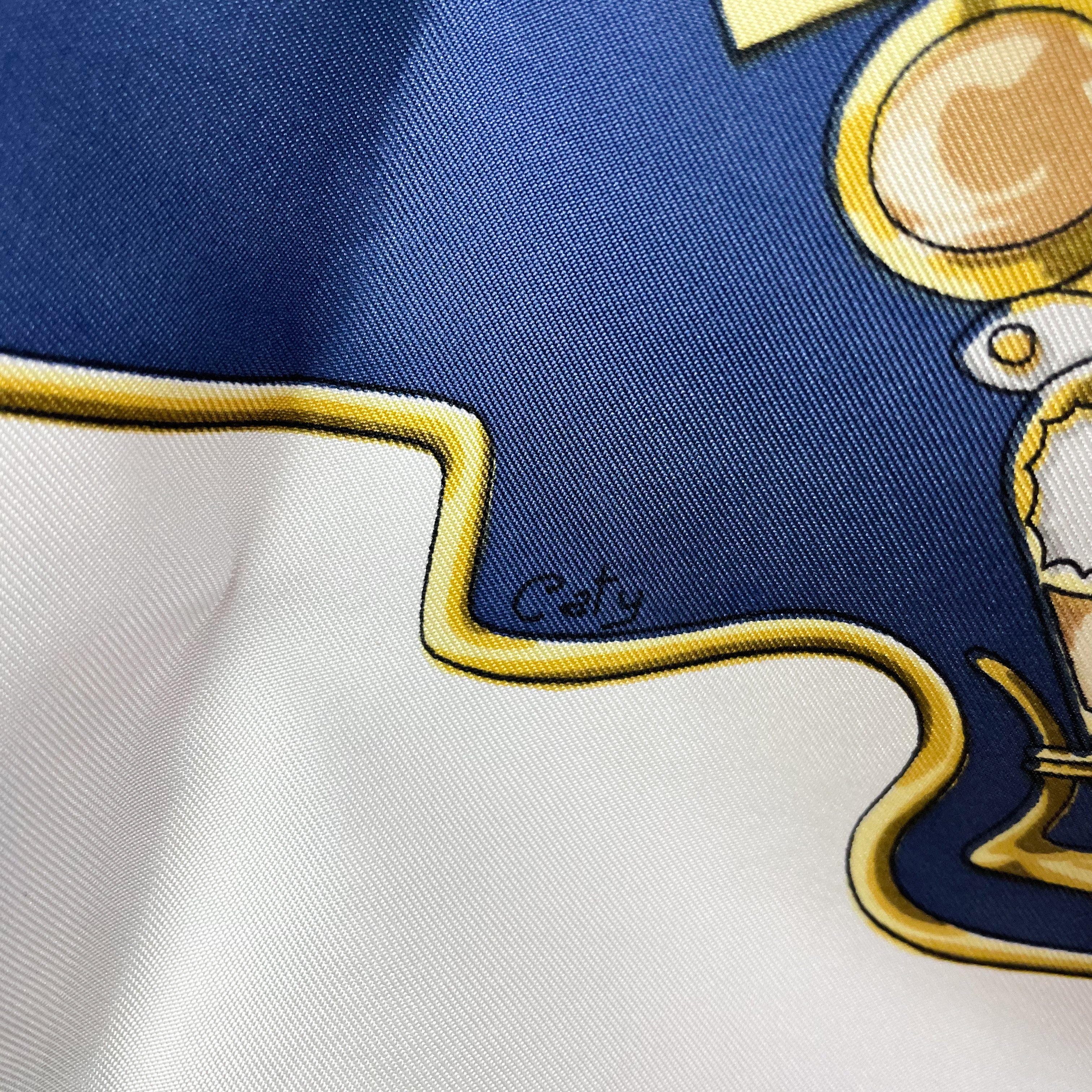 Boxed Hermes Egypt’s 1970 Vintage Silk Scarf