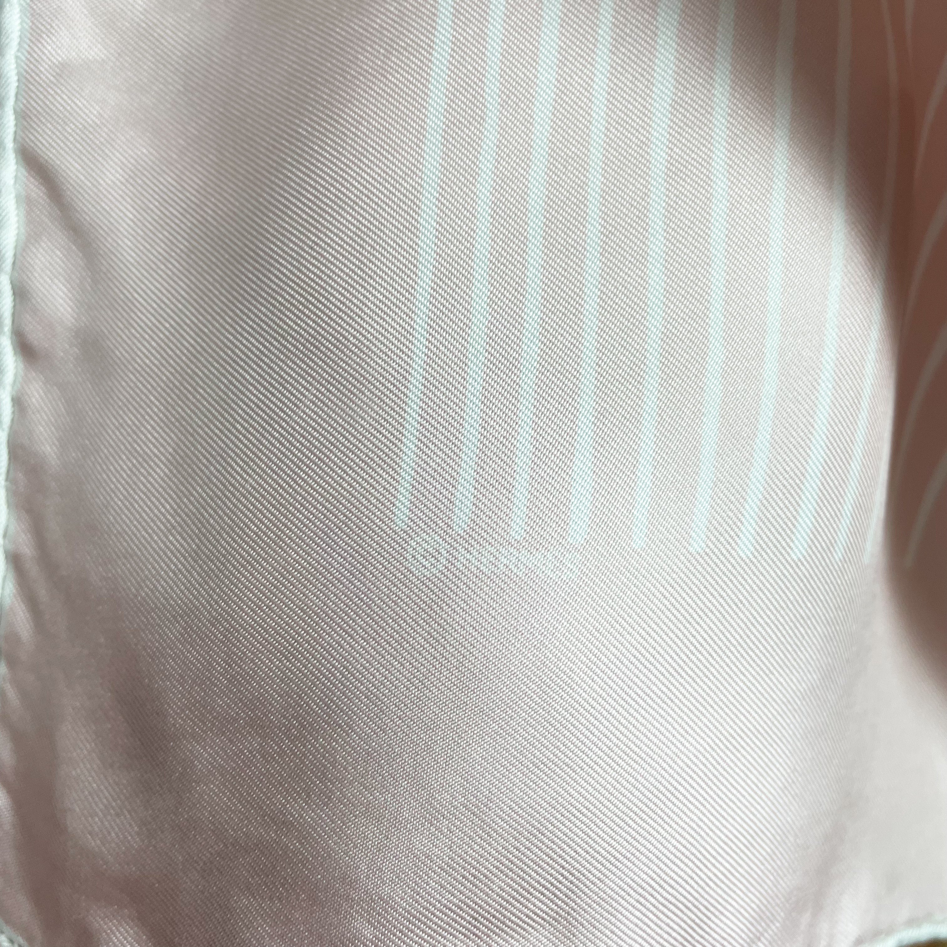 Boxed Hermes Oyster Pink Modern Silk Scarf