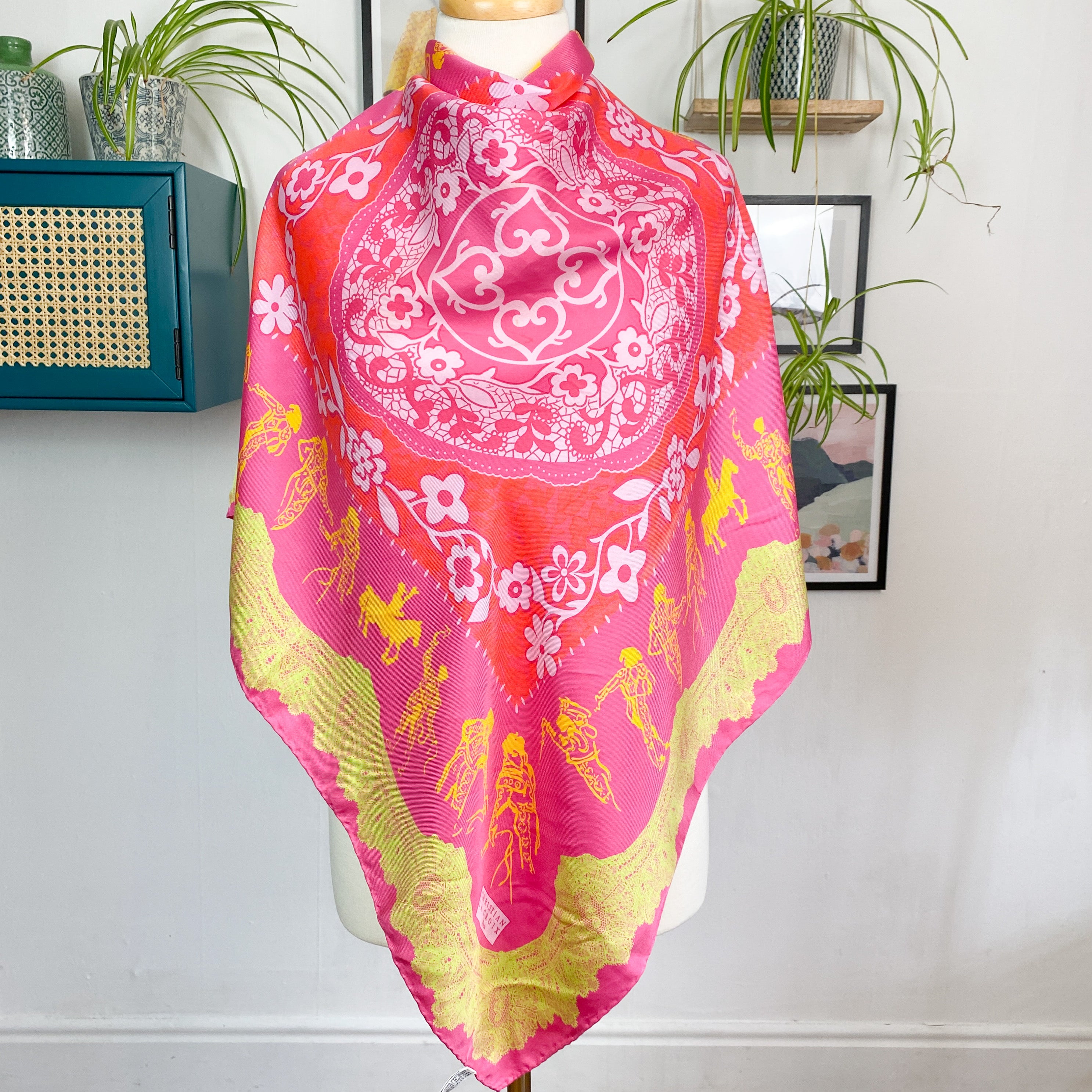 Christian Lacroix French Designer Silk Scarf