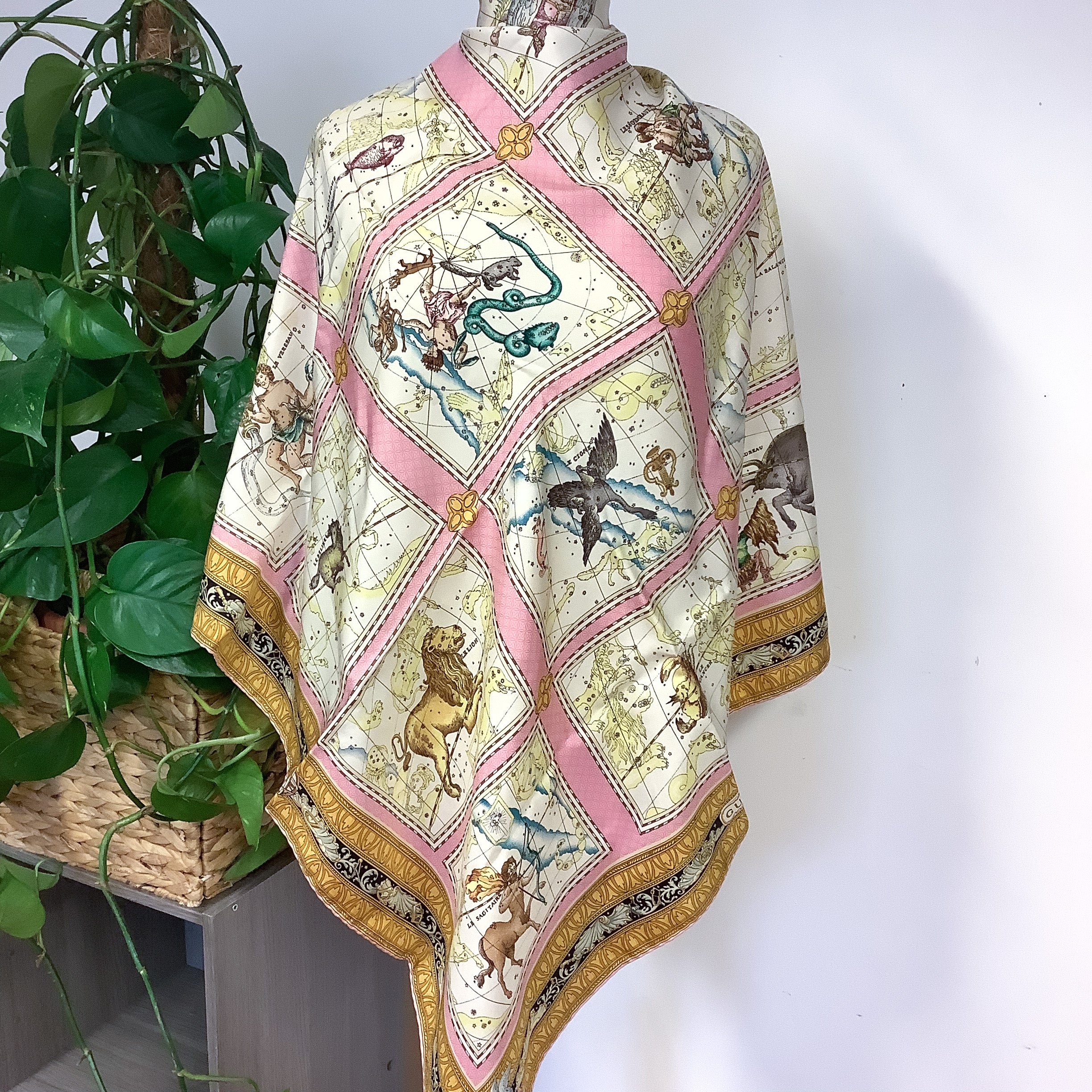 Gucci Zodiac Designer Silk Scarf