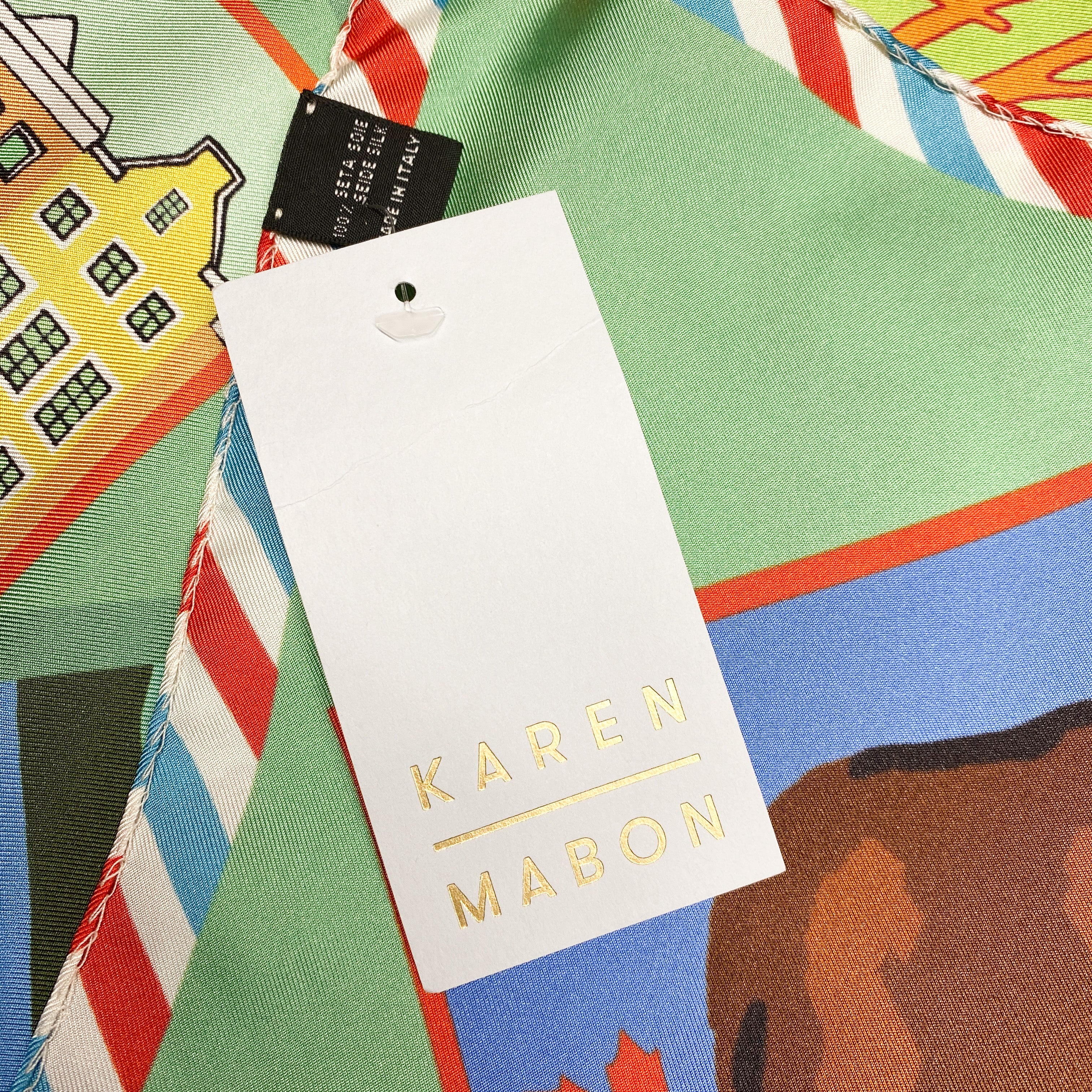 Boxed Karen Mabon Silk Scarf