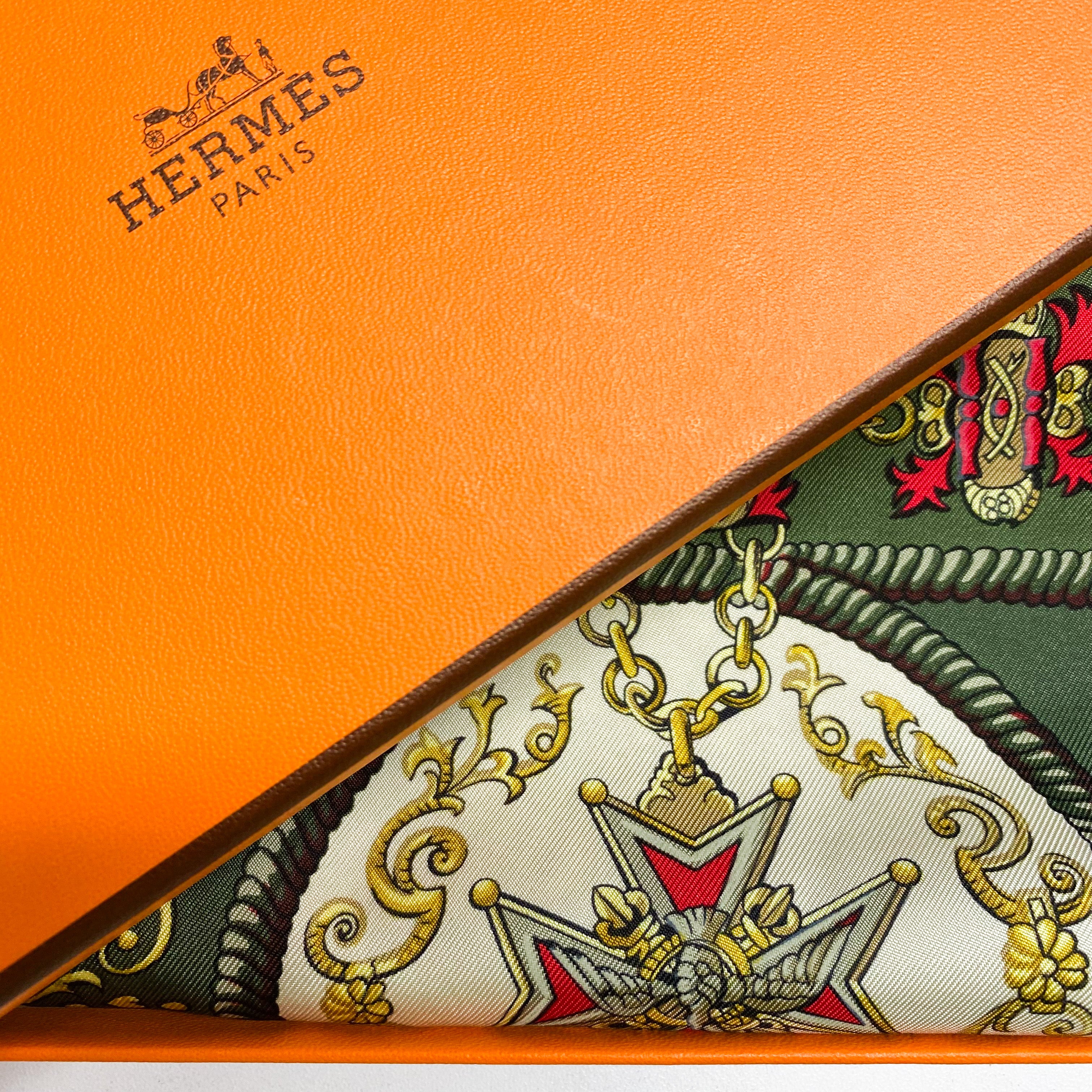 Boxed Hermes Ludovicus Magnus 1963 Designer Silk Scarf