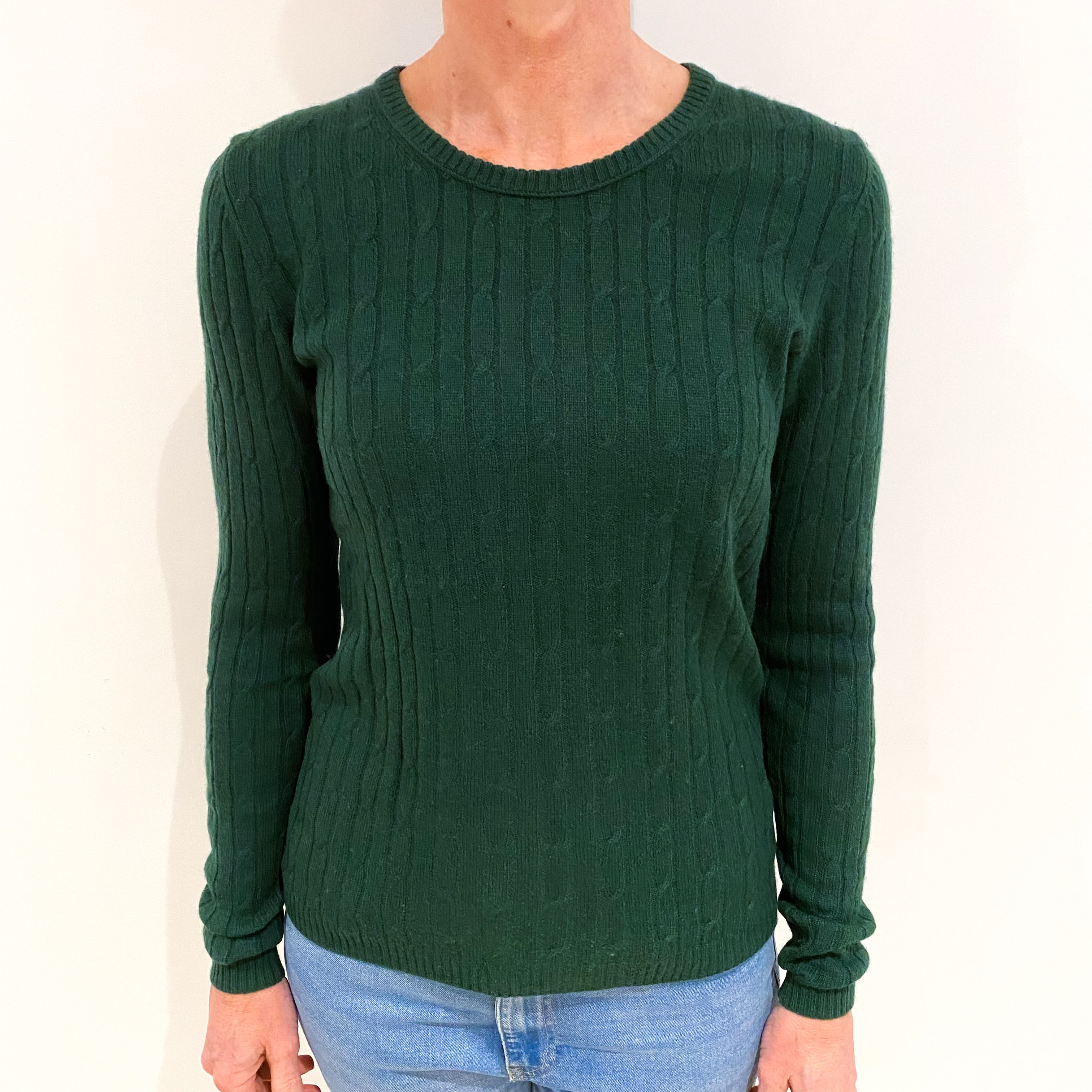 Racing Green Cashmere Crew Neck Jumper Small