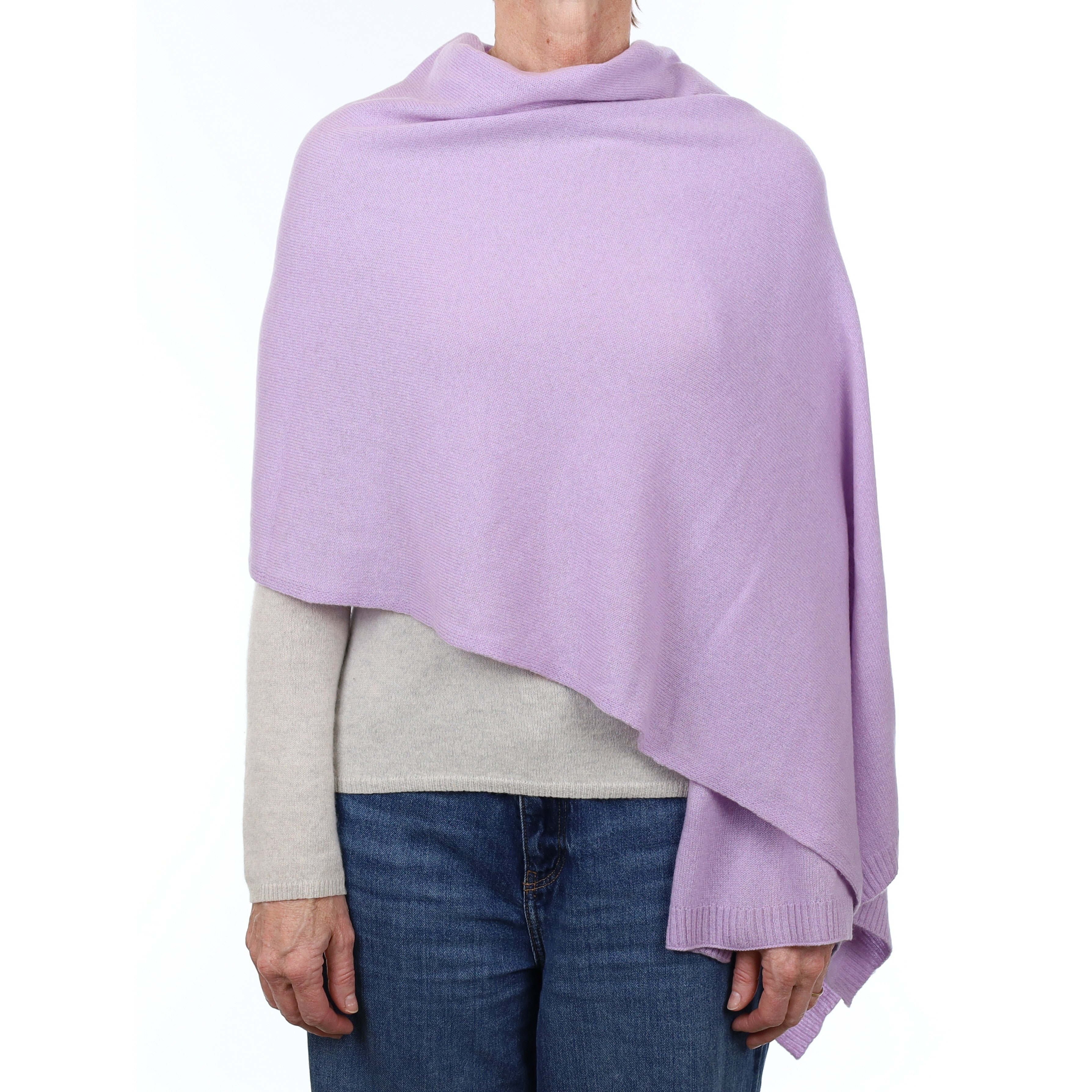 Brand New Pale Lavender Recycled Cashmere Wrap
