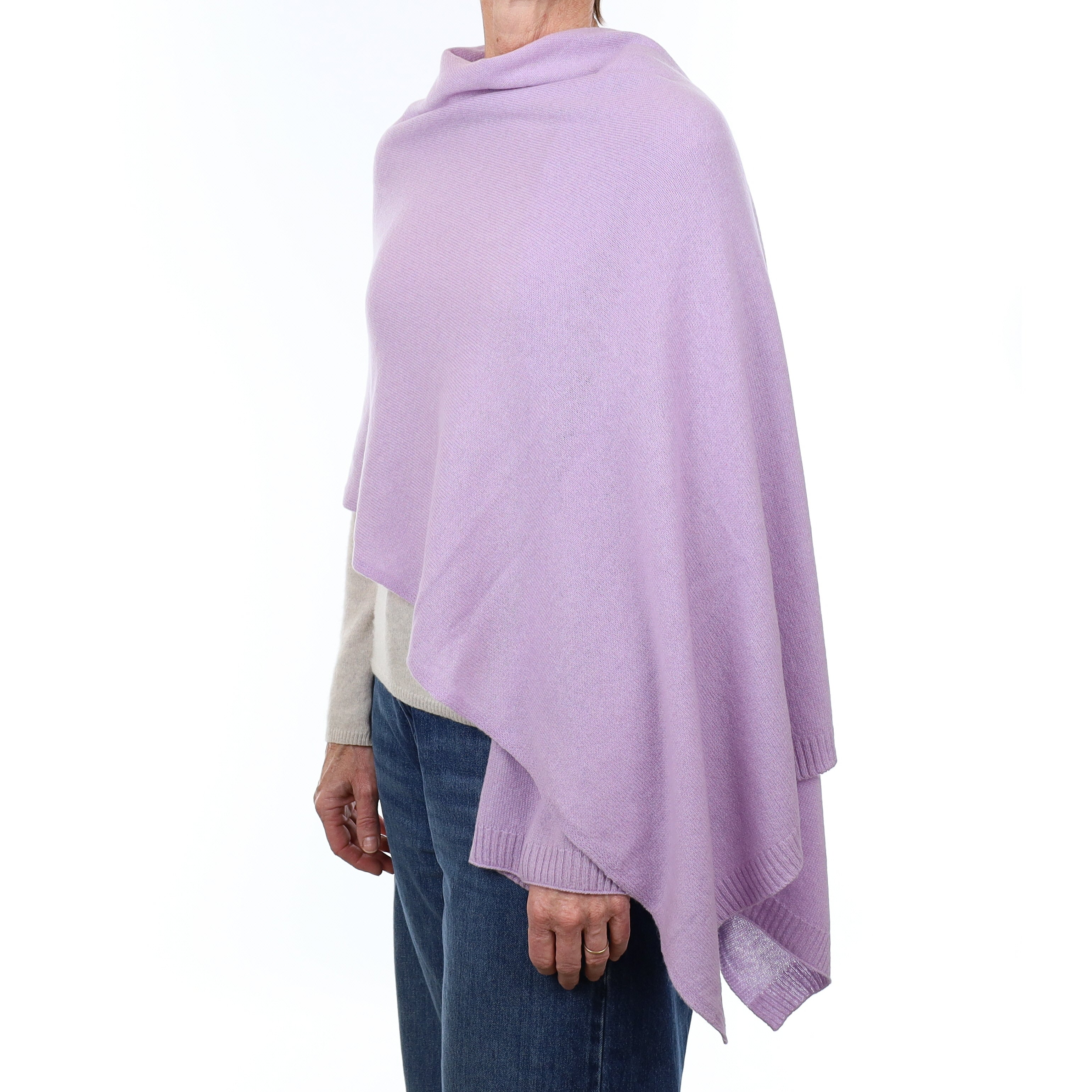 Brand New Pale Lavender Recycled Cashmere Wrap