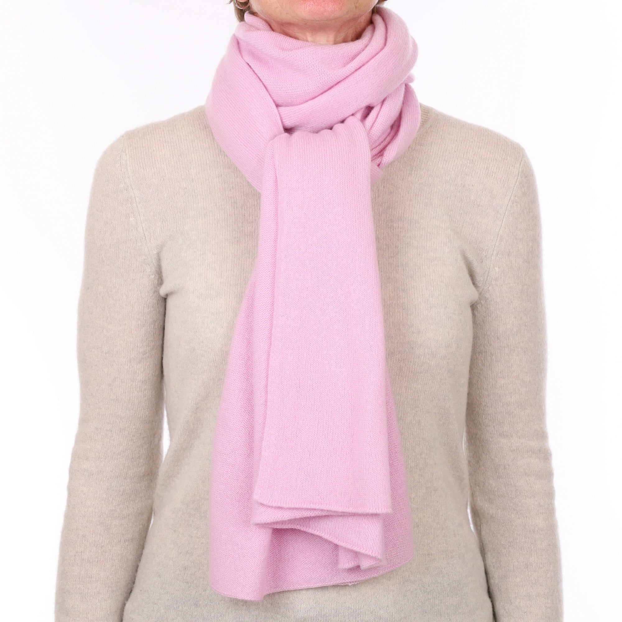 Brand New Scottish Mauve Pink Gauzy Cashmere Wrap