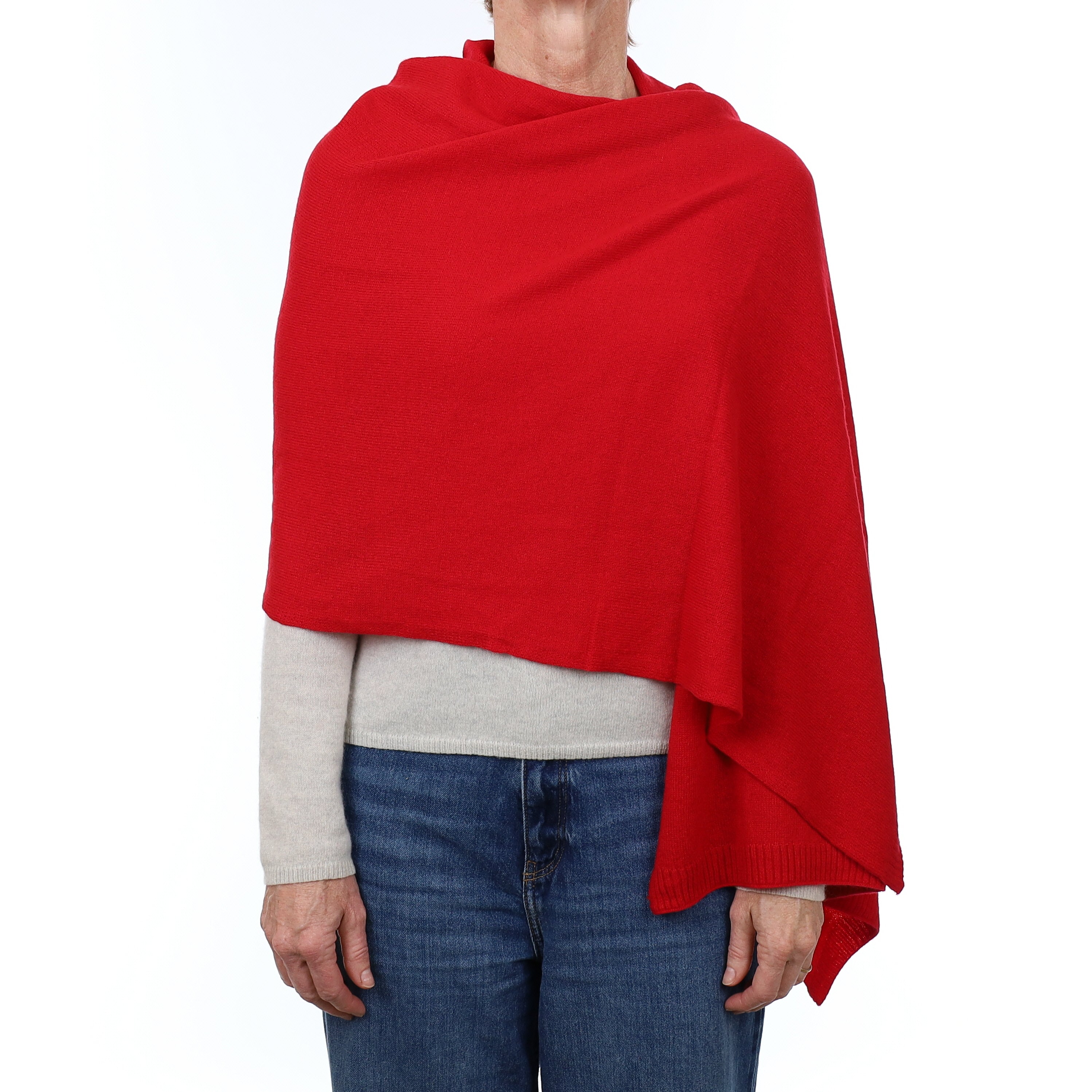 Brand New Post Box Red Recycled Cashmere Wrap